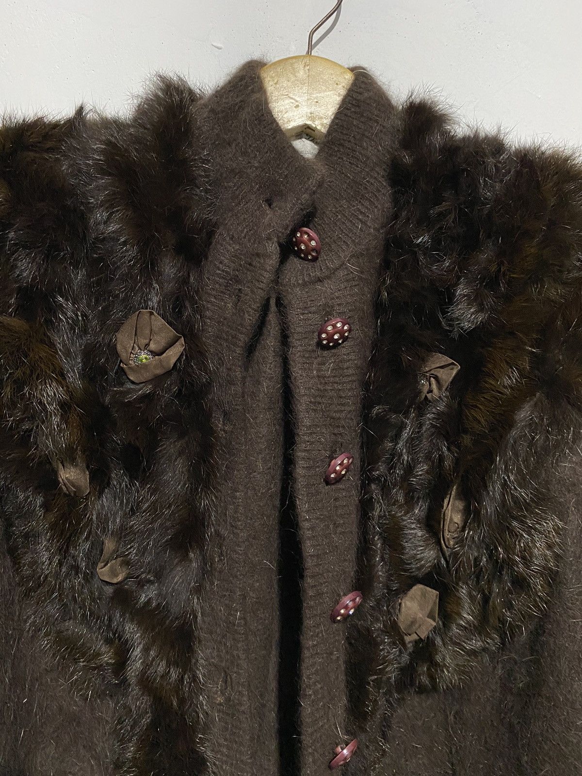 If Six Was Nine × Japanese Brand × Le Grande Bleu (L.G.B.) Vintage ma dang faux fur cardigan Size US L / EU 52-54 / 3 - 2 Thumbnail