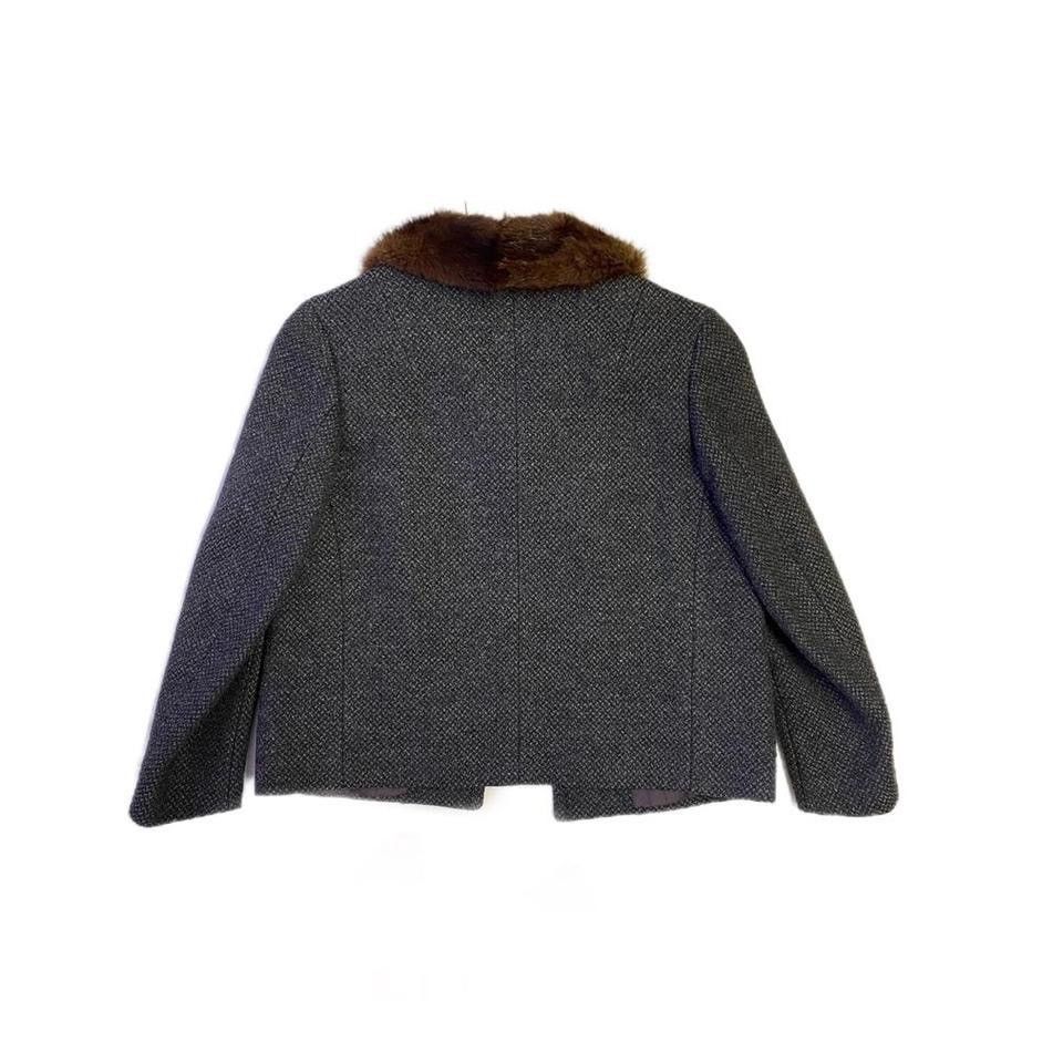 Vintage Vintage Grey 1970s Tweed Jacket Size S / US 4 / IT 40 - 4 Thumbnail