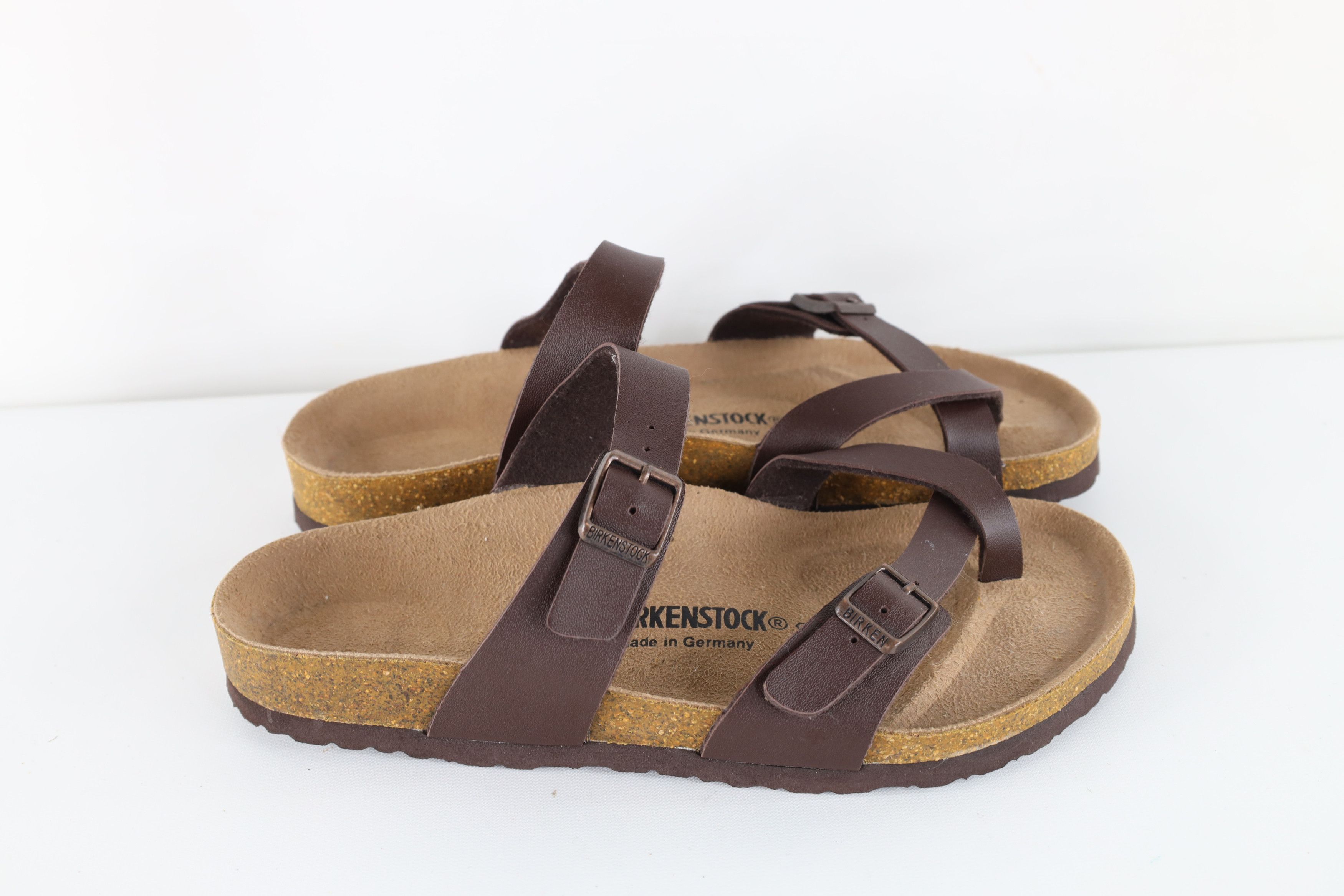 Birkenstock Birkenstock Mayari Leather Strap Sandals Brown 10 Size US 10 / IT 40 - 3 Thumbnail