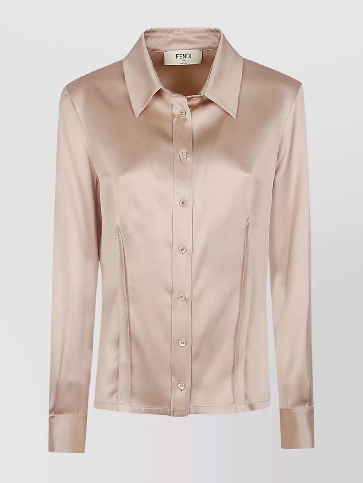 Fendi o1B3y1r0426 Shirt in Beige Size S / US 4 / IT 40 - 1 Preview