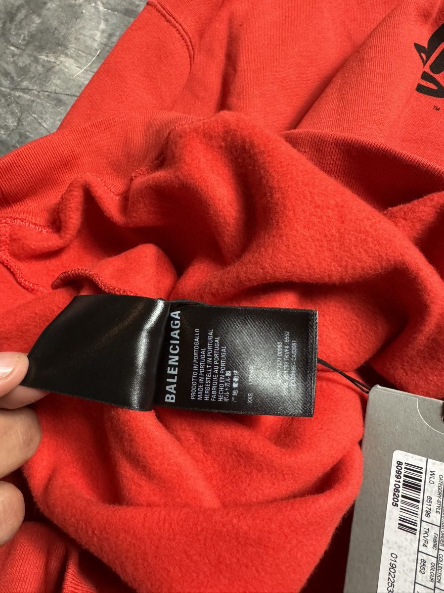Balenciaga × Playstation Balenciaga Playstation Hoodie Red Size US L / EU 52-54 / 3 - 11 Thumbnail