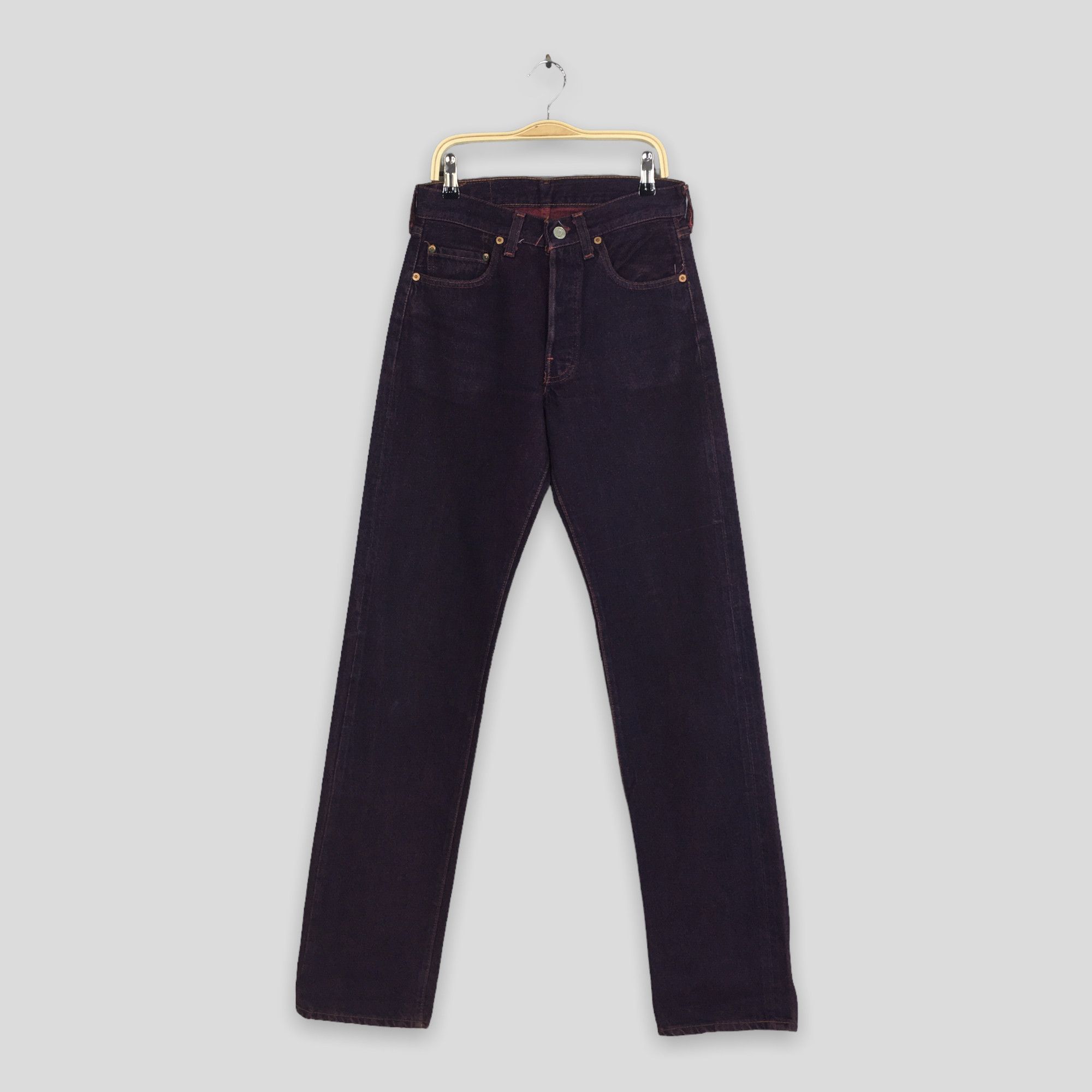 image of Size 26X33 Vintage 80's Levi's 501 Faded Purple Redline Jeans, Women's