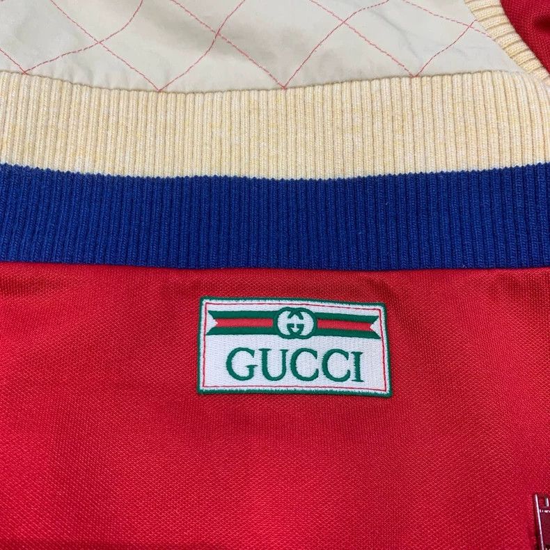 Gucci White and red color-blocked jacket 2504-Nextarrow