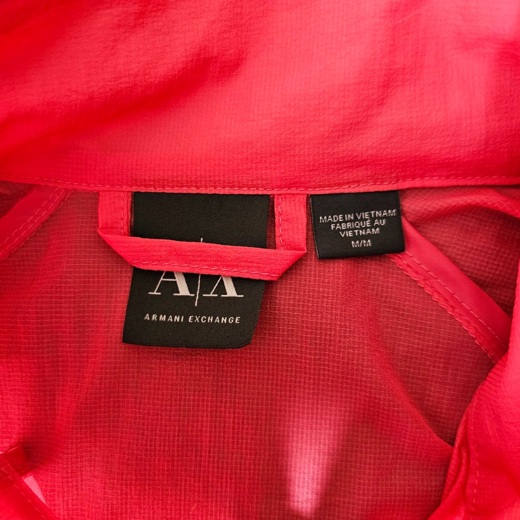 Armani Exchange Armani Exchange Women's Windbreaker Semi Sheer Pink Size M Adjustable Casual Jacket Windbreaker Women Pink M Casual Size M / US 6-8 / IT 42-44 - 7 Thumbnail