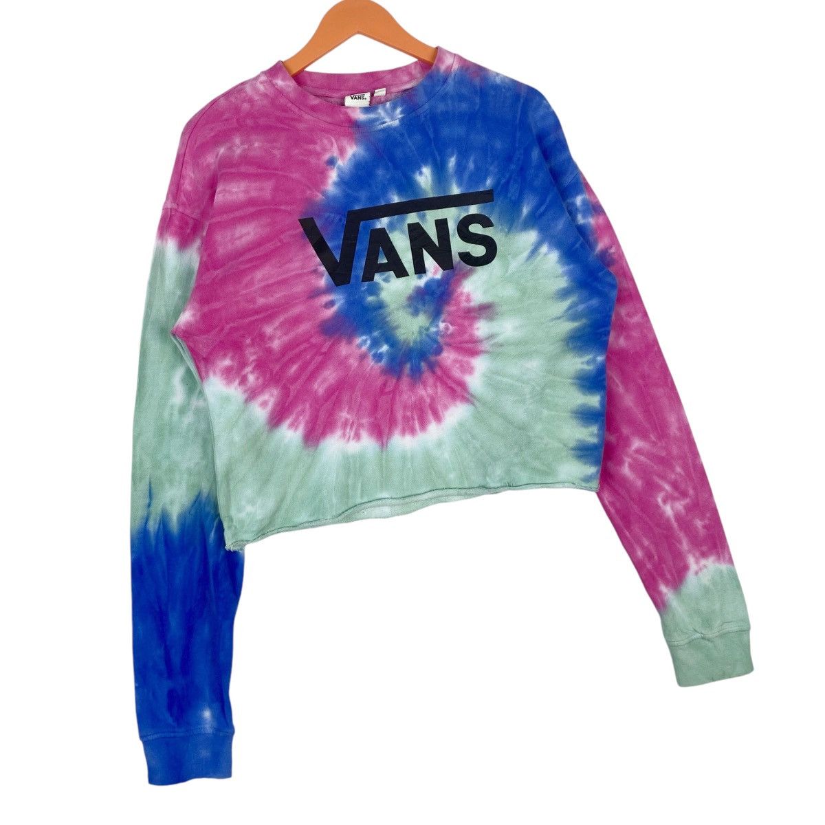 Vans Vans Crop Top Multicolor Sweatshirt Crewneck Pullover Jumper Size M / US 6-8 / IT 42-44 - 4 Thumbnail