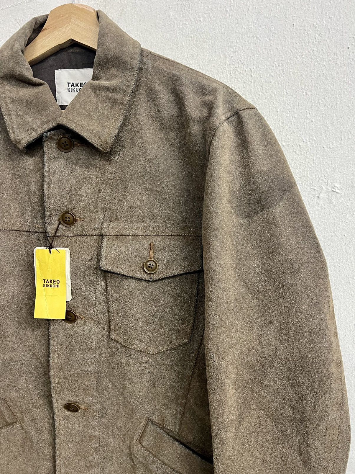 Japanese Brand Japanese Brand Takeo Kikuchi Leather Workwear Jacket Size US M / EU 48-50 / 2 - 4 Thumbnail