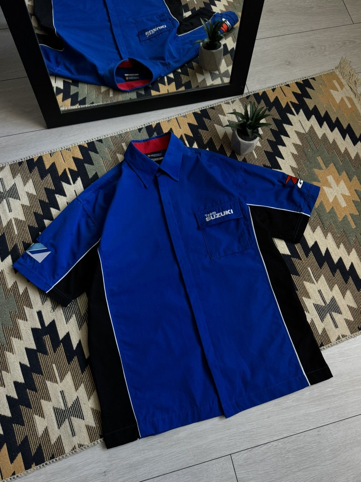 Vintage Vintage Suzuki Racing Moto Button Up Shirt Size US M / EU 48-50 / 2 - 4 Thumbnail
