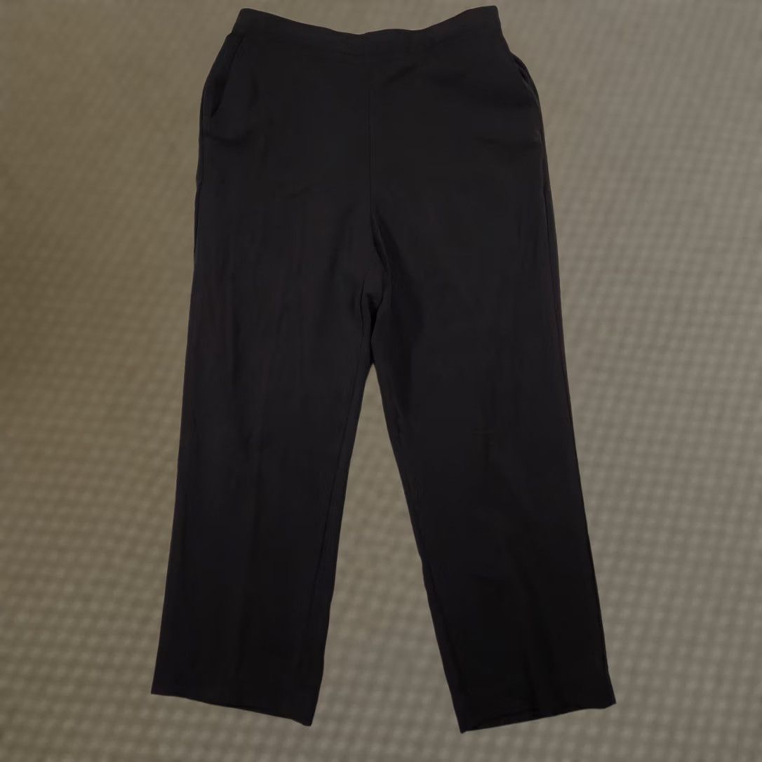 Vintage Alfred Dunner Pants Womens 12 Dark Gray Pull On Elastic Waist Polyester Slacks Size 34" / US 12 / IT 48 - 1 Thumbnail