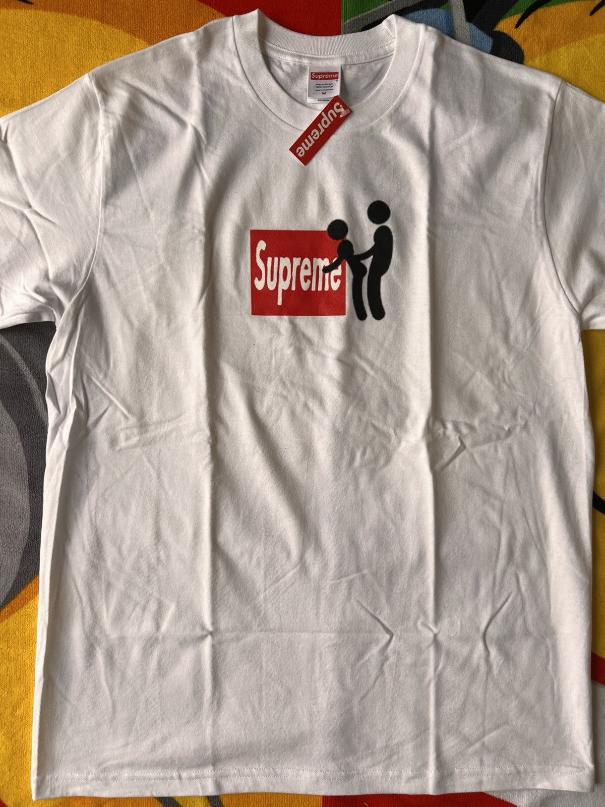 Supreme Supreme Stick Figure xxx sex doggy t-shirt white box logo Size US M / EU 48-50 / 2 - 5 Thumbnail