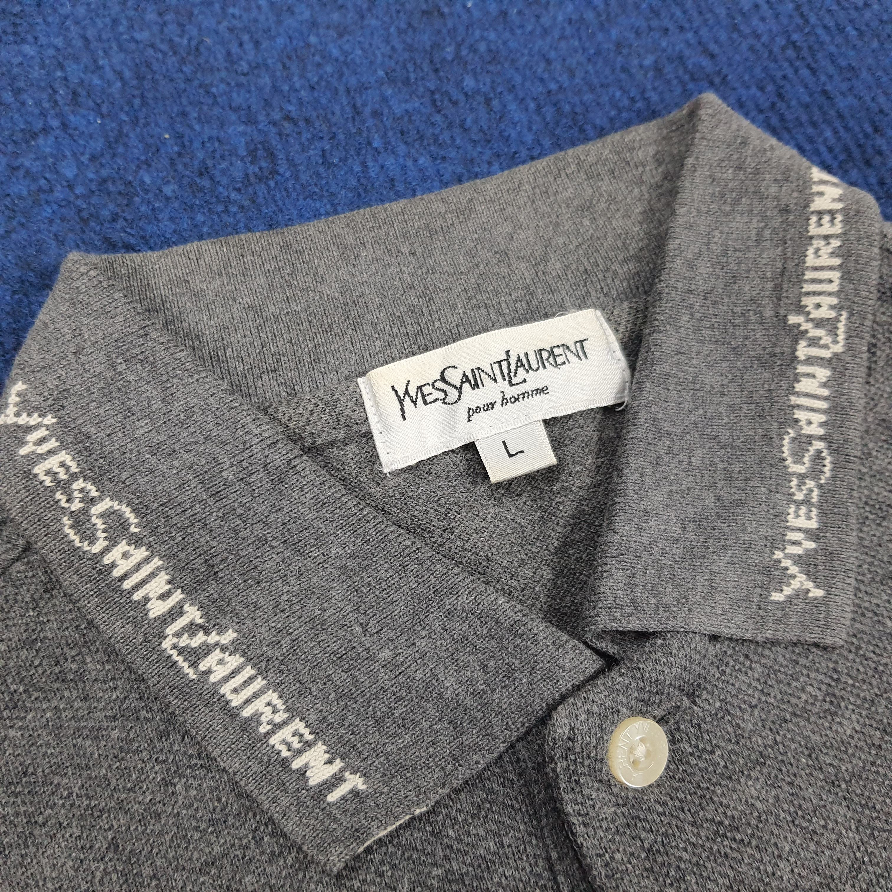Vintage × Yves Saint Laurent Vintage Yves Saint Laurent YSL Pocket Logo Polo Shirt Size US M / EU 48-50 / 2 - 5 Thumbnail