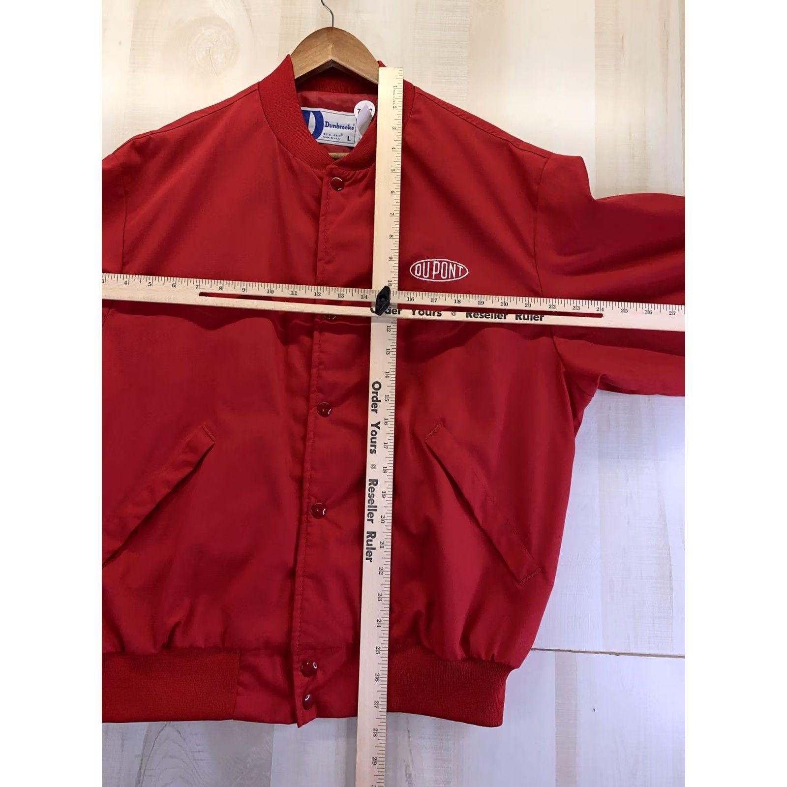 Dunbrooke VINTAGE Dupont Racing Dunbrooke USA Red Jacket Mens L 1970-80s Size US L / EU 52-54 / 3 - 5 Thumbnail