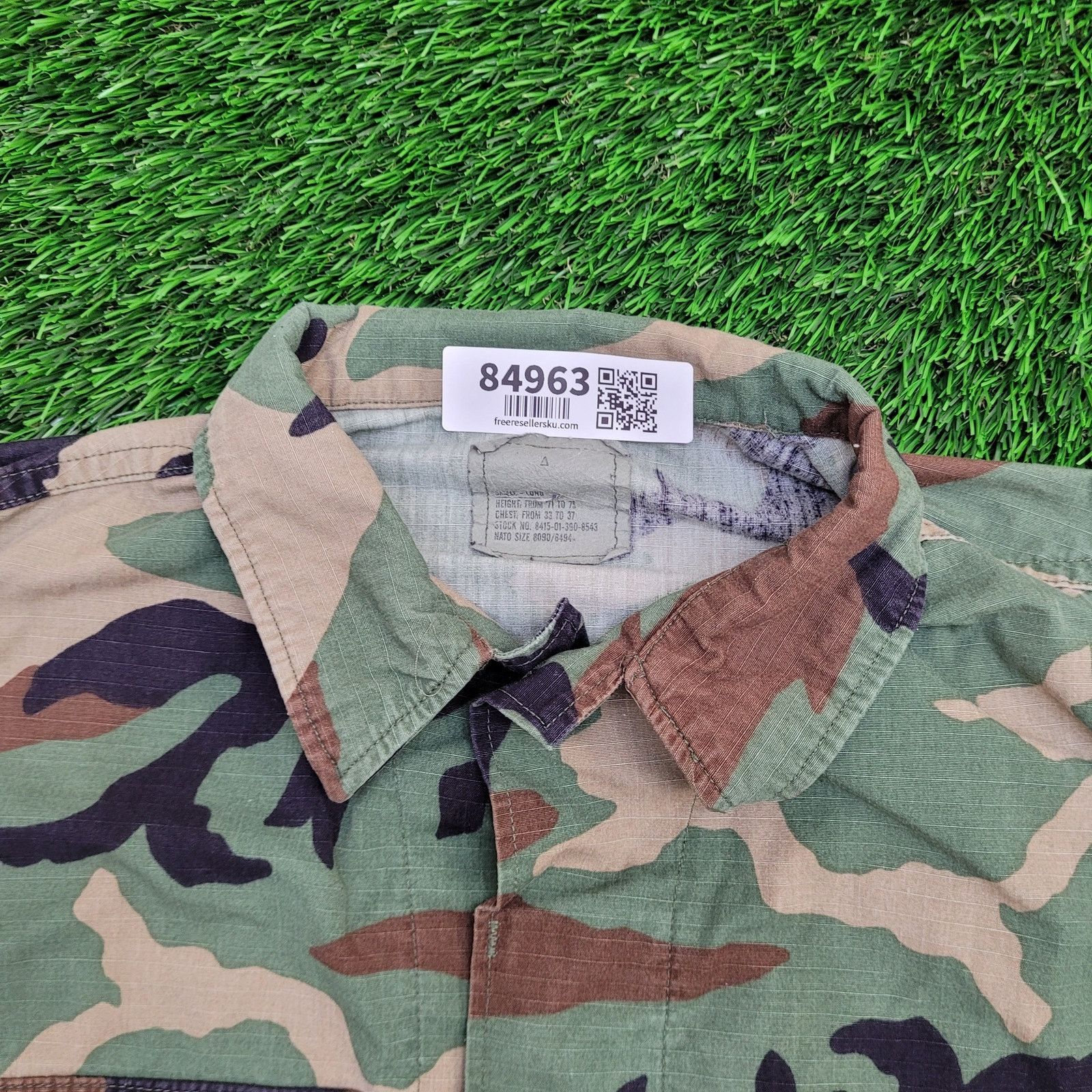 Vintage Vintage 90s Woodland Camo M65 Field Jacket S/M 21x28 Ripstop Size US M / EU 48-50 / 2 - 11 Thumbnail