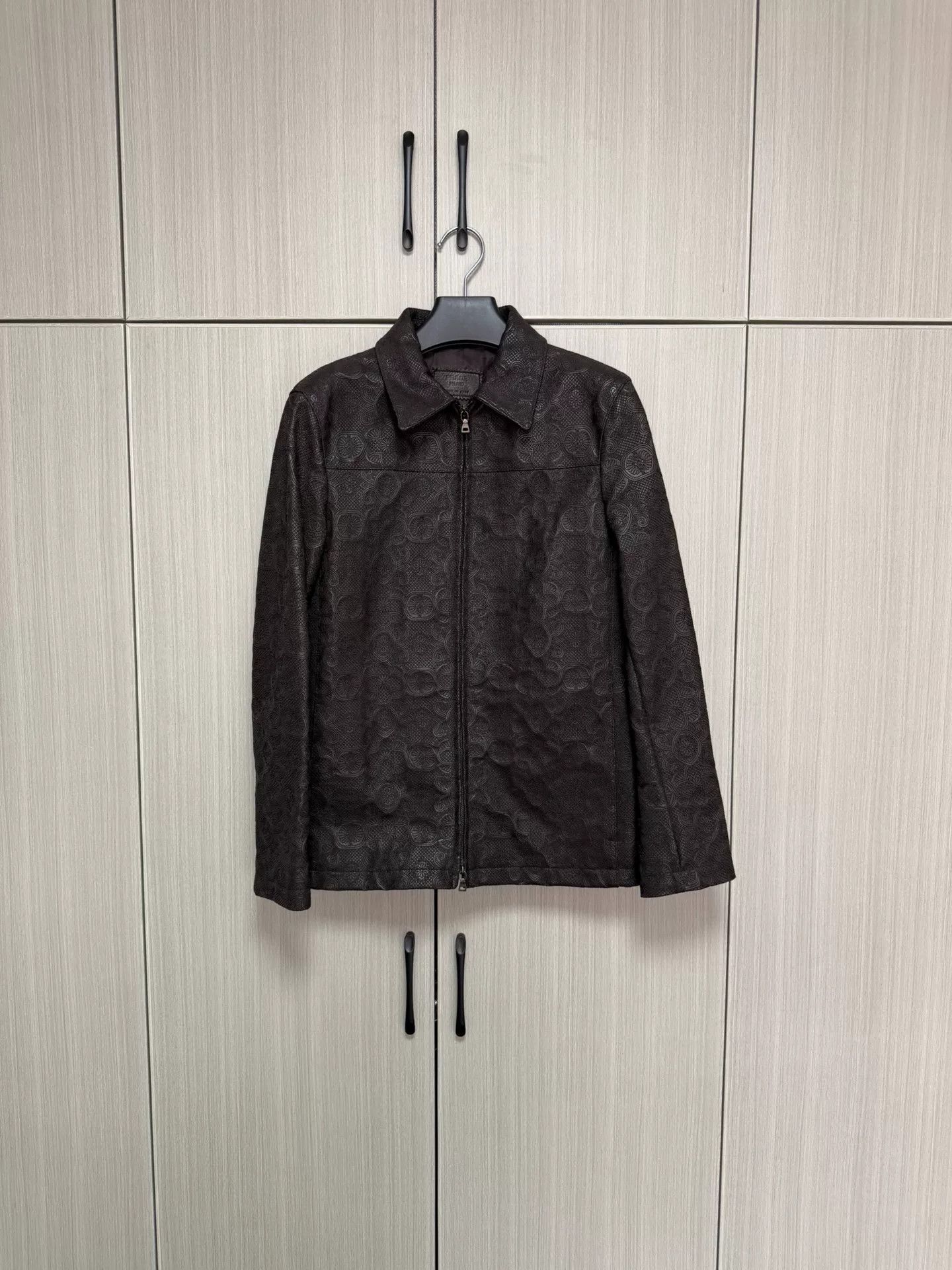 Prada Prada Runway Embroidered Leather Jacket 46 Size US S / EU 44-46 / 1 - 1 Thumbnail