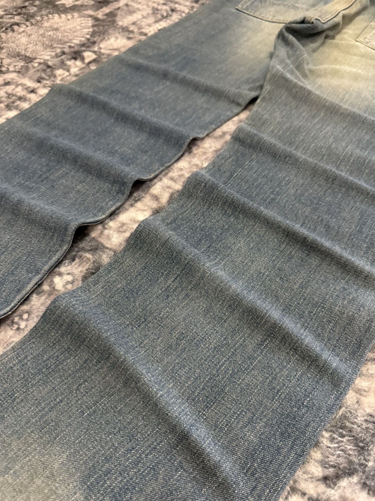Japanese Brand EDWIN 505 Muddy Wash Selvedge Jeans Straight Loose Size US 32 / EU 48 - 16 Thumbnail