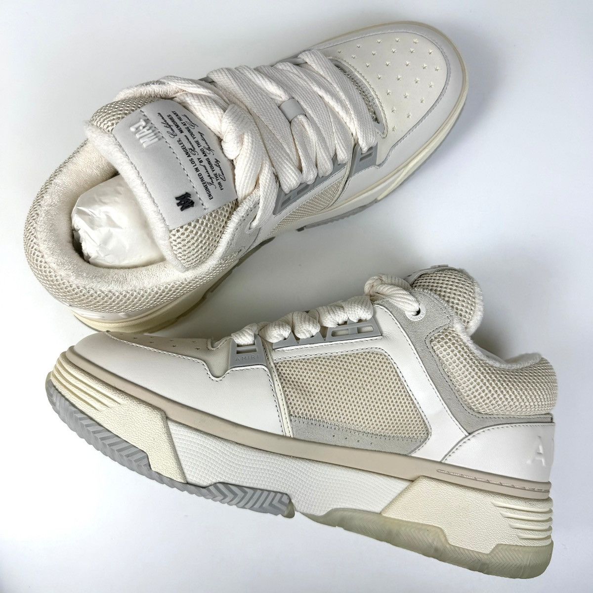 Amiri Amiri MA-1 Alabaster White Sneakers Size US 13 / EU 46 - 7 Thumbnail