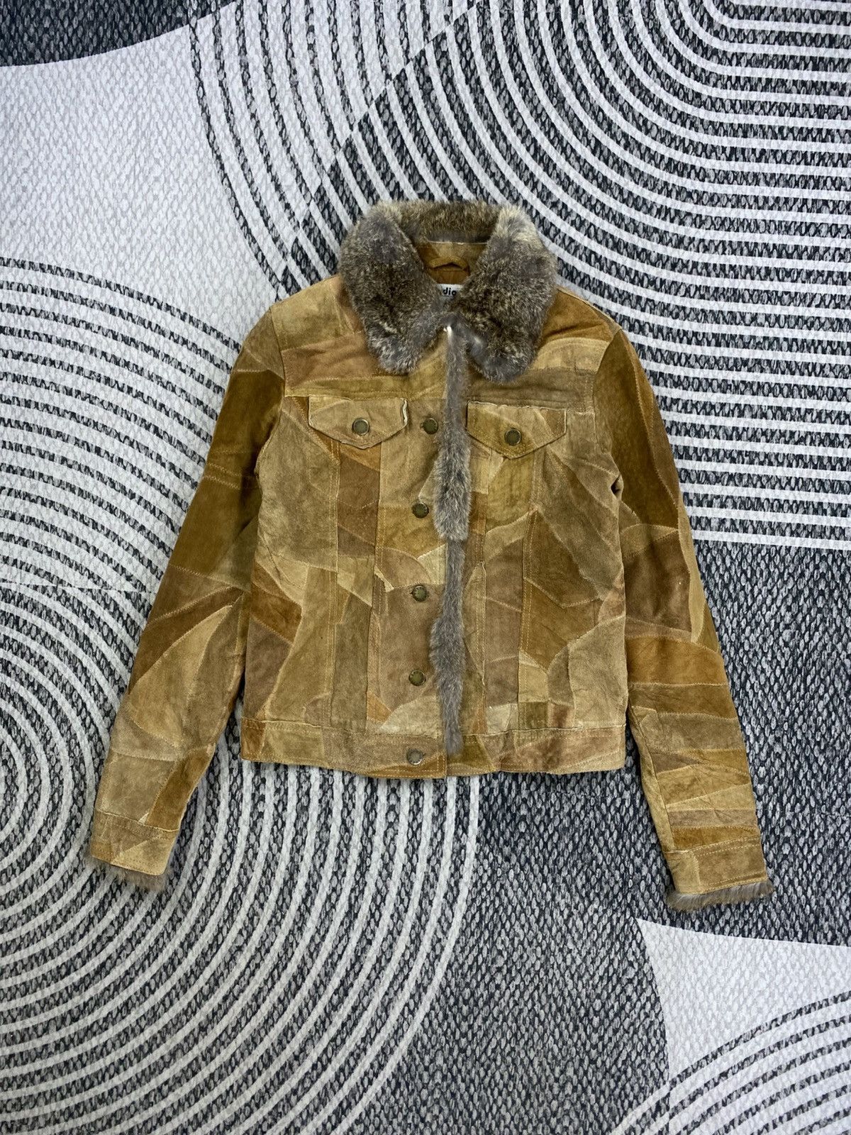Vintage Indio Patchwork Leather Jacket