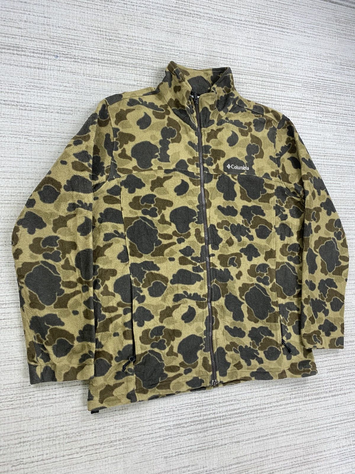 Columbia × Japanese Brand × Vintage Vintage Columbia Duck Camo Fleece Jacket Size US M / EU 48-50 / 2 - 3 Thumbnail