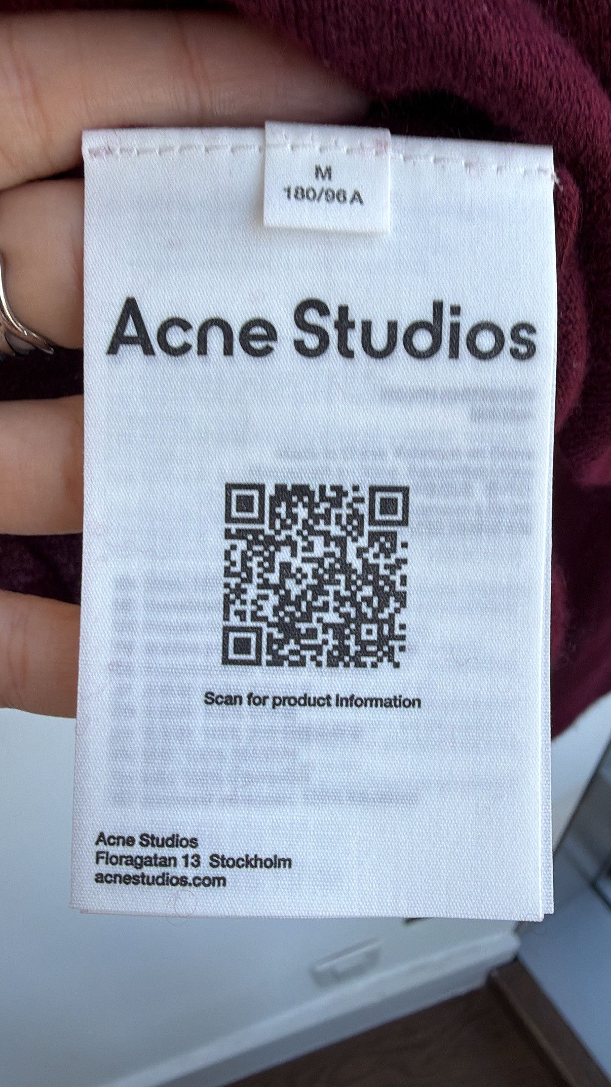 Acne Studios Cashmere Knit- Dark Burgundy Size US M / EU 48-50 / 2 - 6 Thumbnail