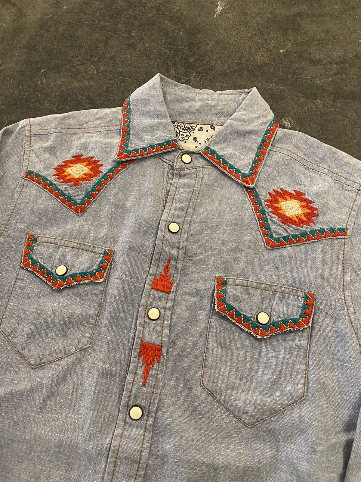 Beauty Beast × Japanese Brand × Other Nassau County chambray jeans button shirt Size US M / EU 48-50 / 2 - 2 Thumbnail