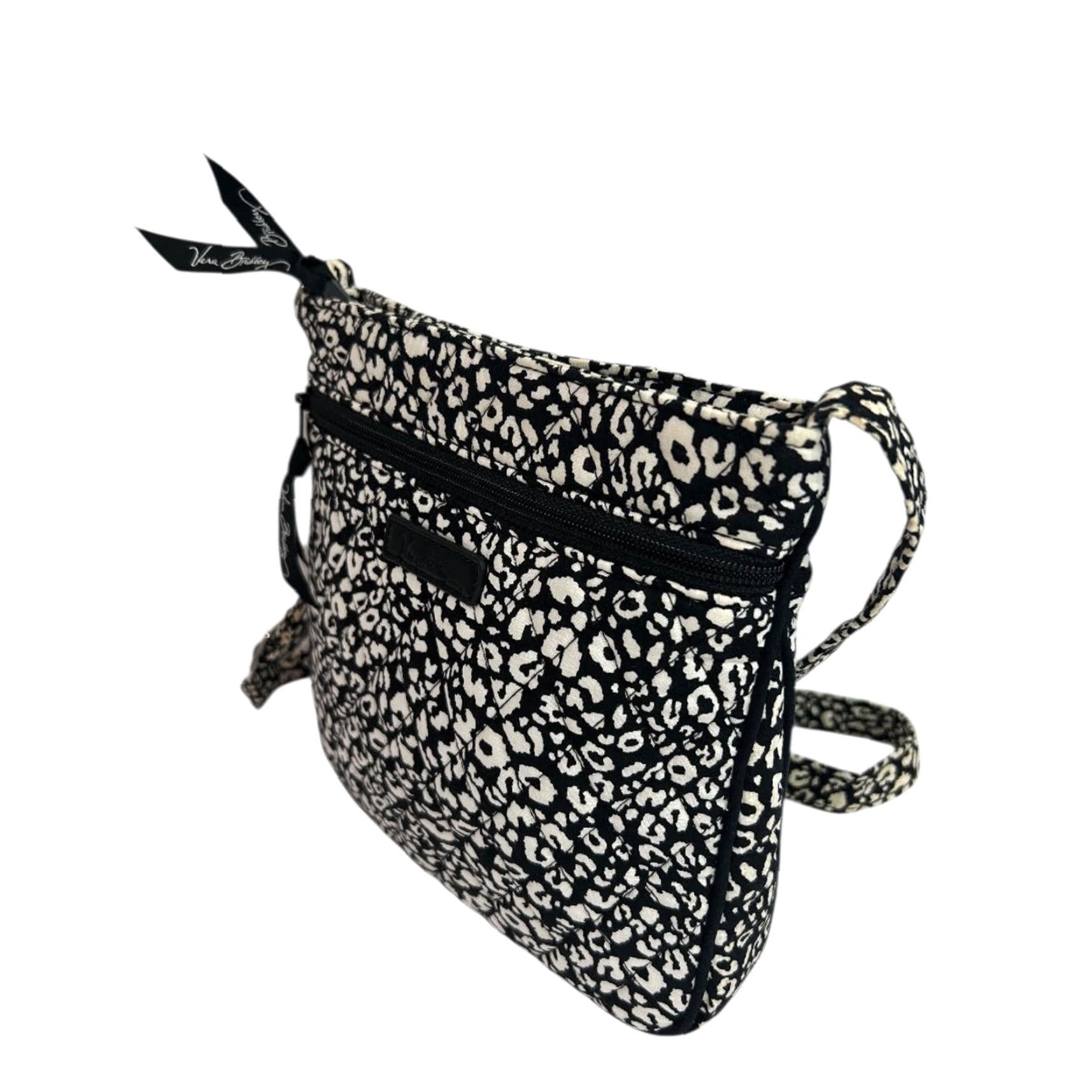 Vera Bradley Vera Bradley Camocat Hipster Bag Crossbody Black White Women Crossbody Bag Multicolor Canvas 8"h x 8"l x 1"d Strap Drop Adjustable to 27" Womens Size ONE SIZE - 3 Thumbnail