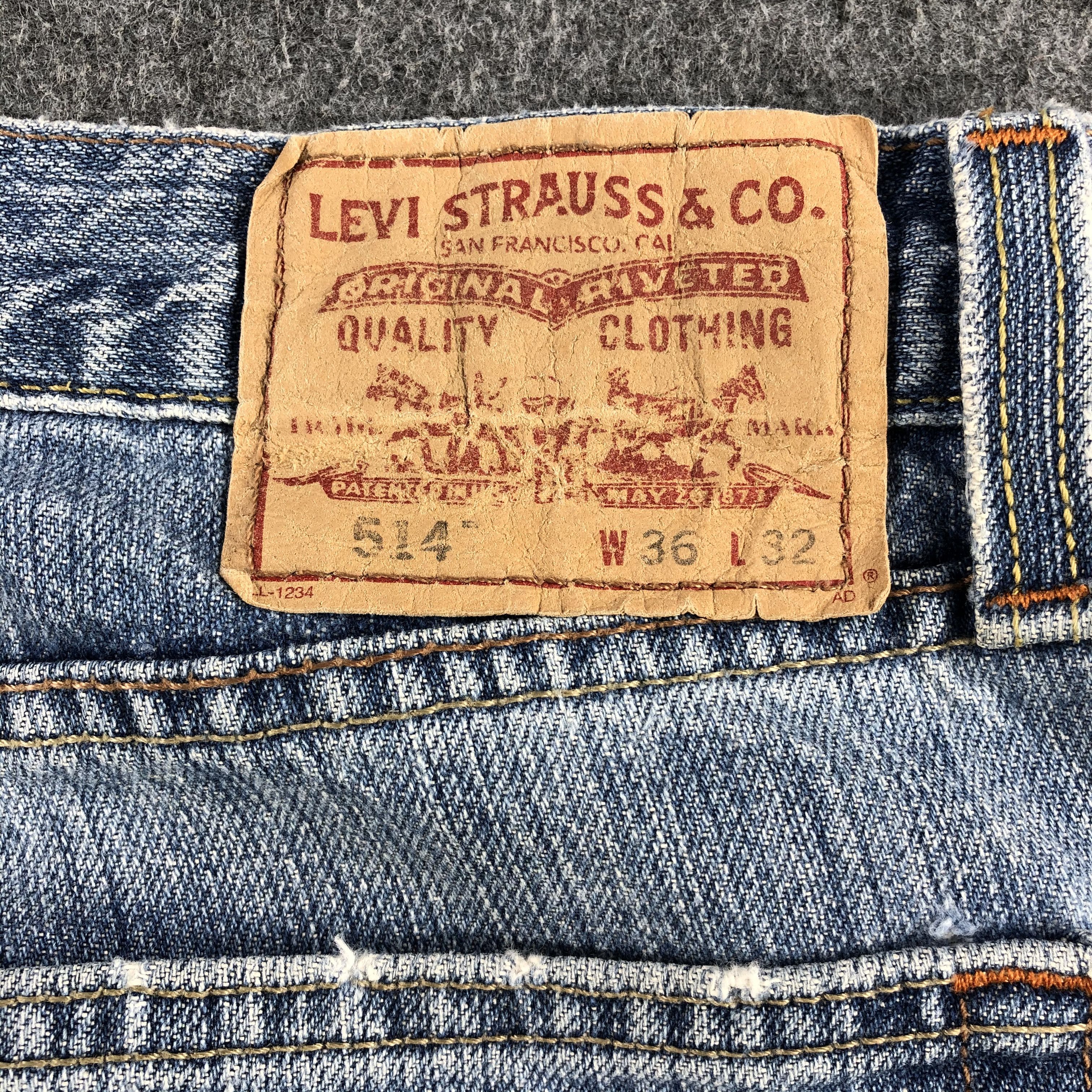 Levi's Vintage Blue Wash Levis 514 Jeans-J1557 Size US 37 - 5 Thumbnail