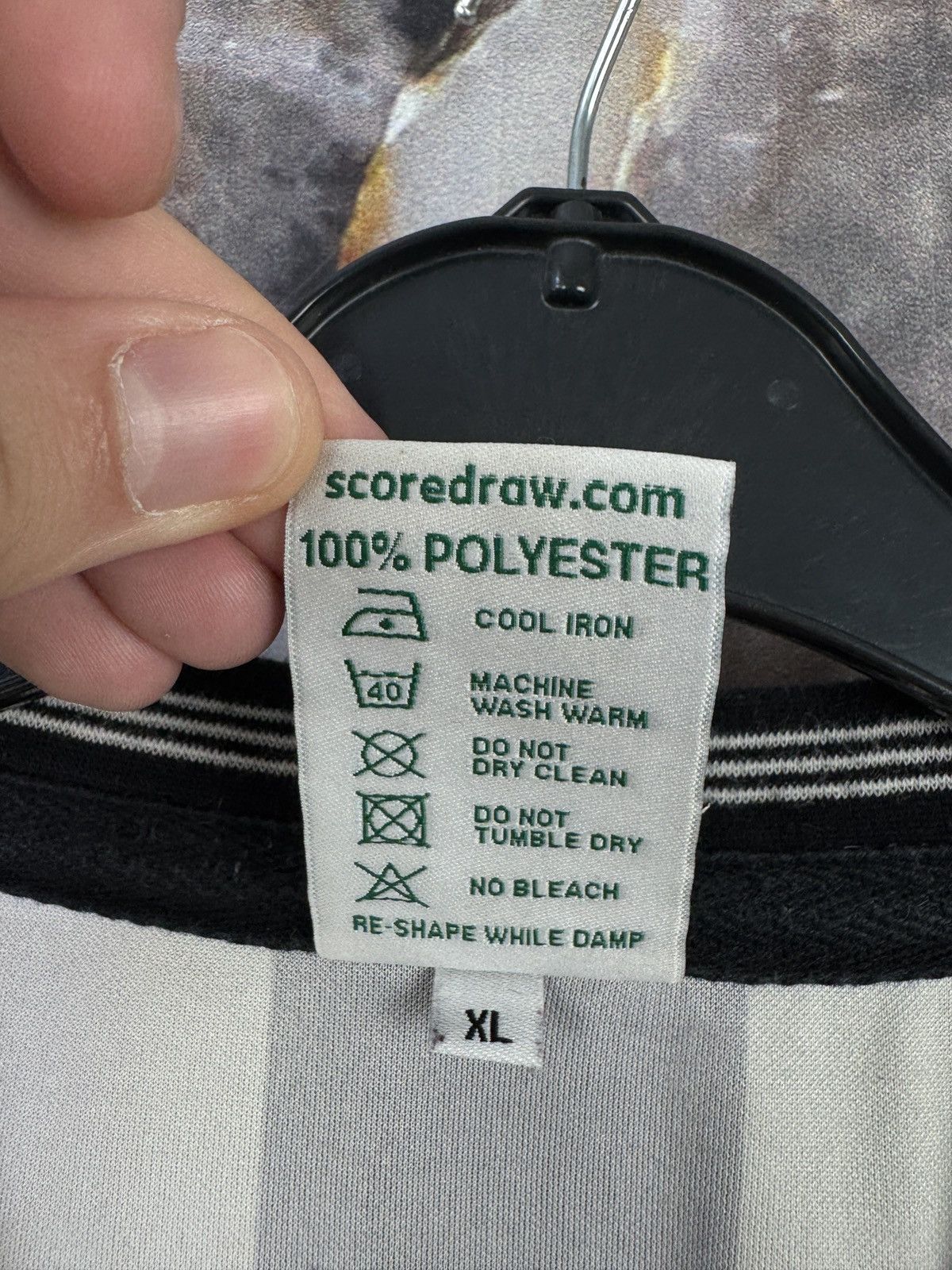 Vintage Score Draw Newcastle United Jersey 1983-1984 Retro Football Size US XL / EU 56 / 4 - 9 Thumbnail