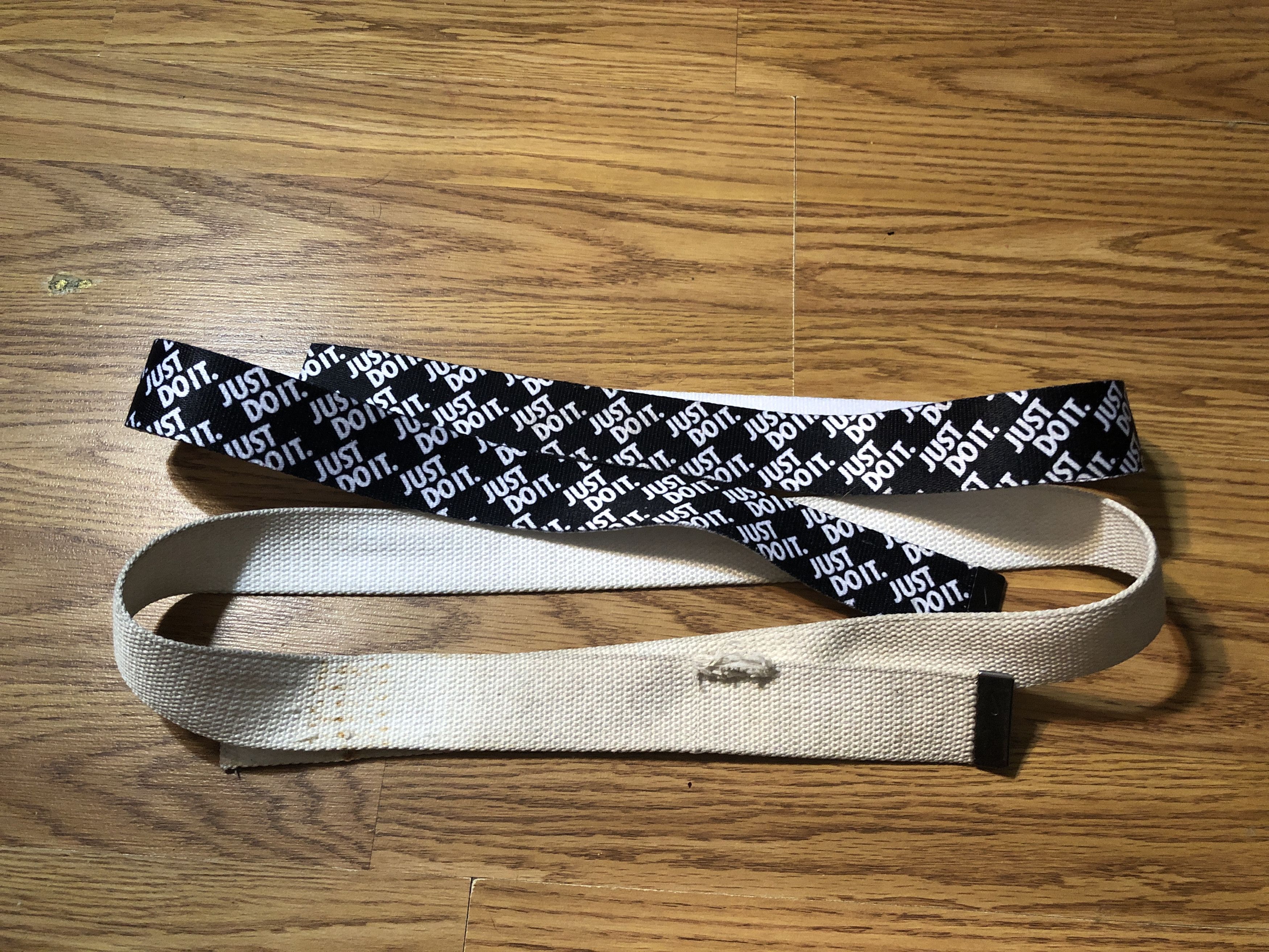 Nike Nike Just Do it & Blank White Canvas Belts One size Fits All Size ONE SIZE - 1 Thumbnail