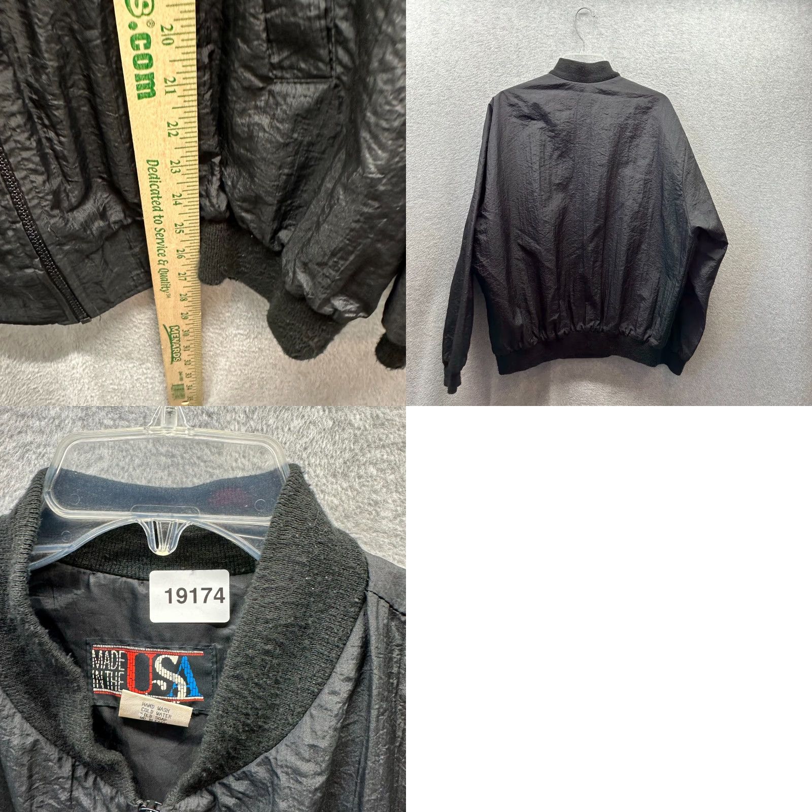 Vintage VINTAGE Luxor Jacket Mens Large Black Satin Bomber Made in USA Las Vegas 80s Size US L / EU 52-54 / 3 - 8 Thumbnail
