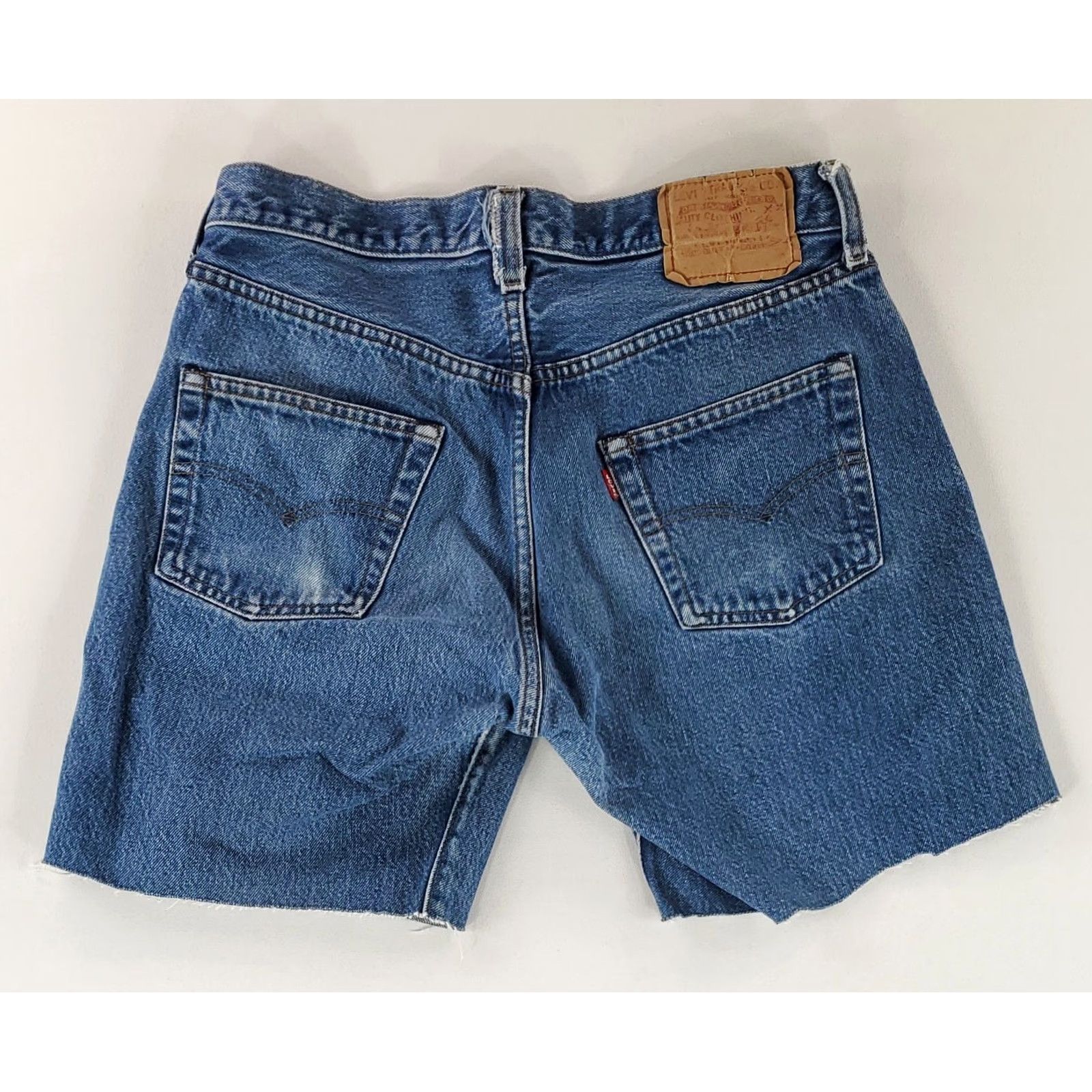 Levi's VINTAGE Levi's 501 Selvedge Jeans Shorts Jorts Cutoff Blue Mens 31x7 Shirt? Size US 31 - 6 Thumbnail
