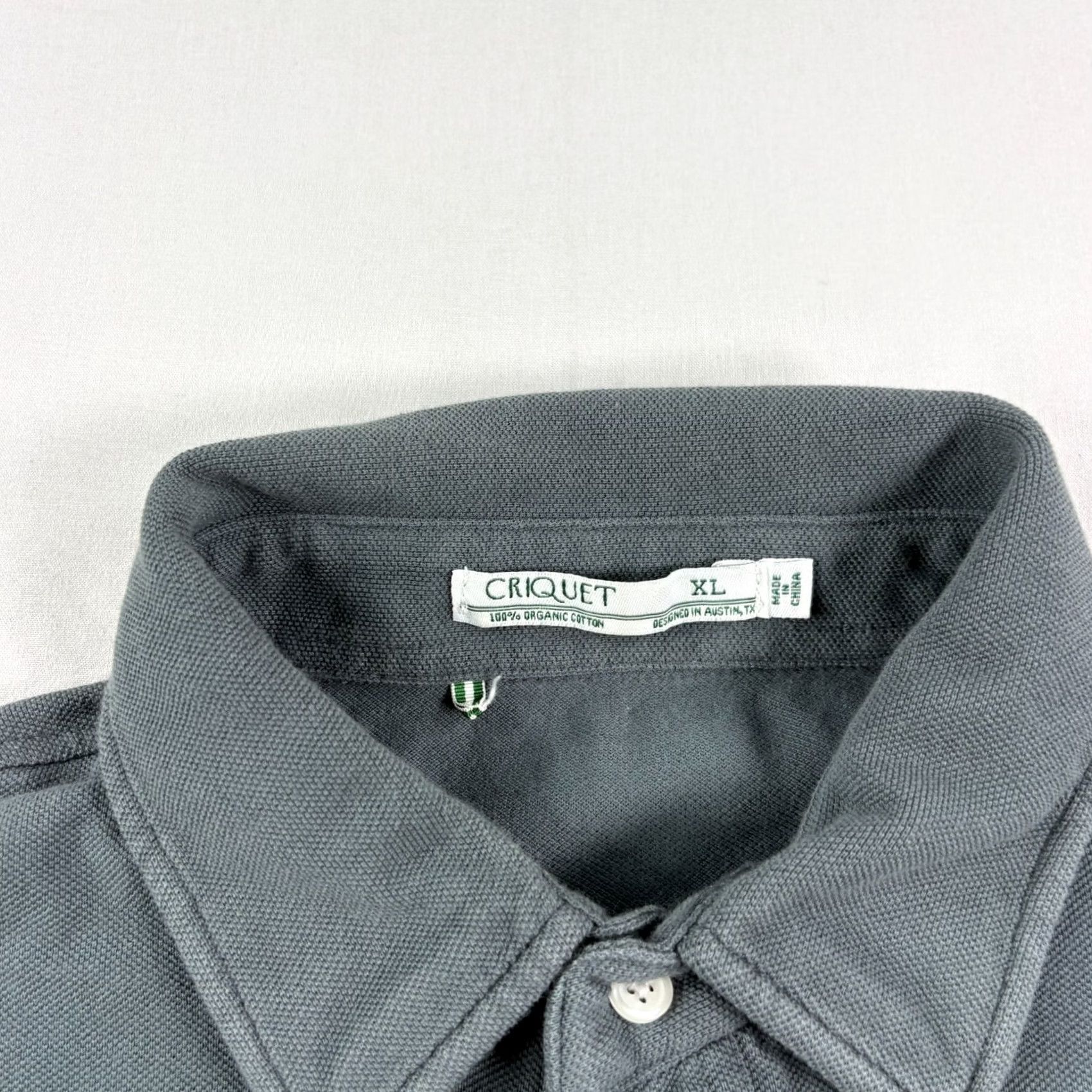 Vintage VINTAGE Criquet Polo Shirt Mens XL Gray Long Sleeve Pocket Preppy Casual Organic Cotton Size US XL / EU 56 / 4 - 3 Thumbnail