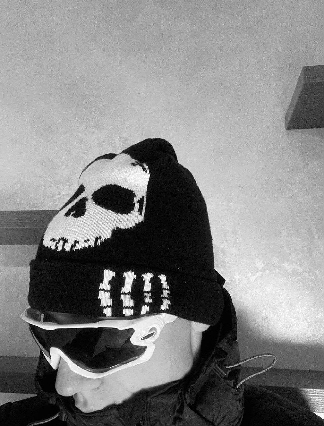 Vintage skeleton beanie hat Size ONE SIZE - 3 Thumbnail