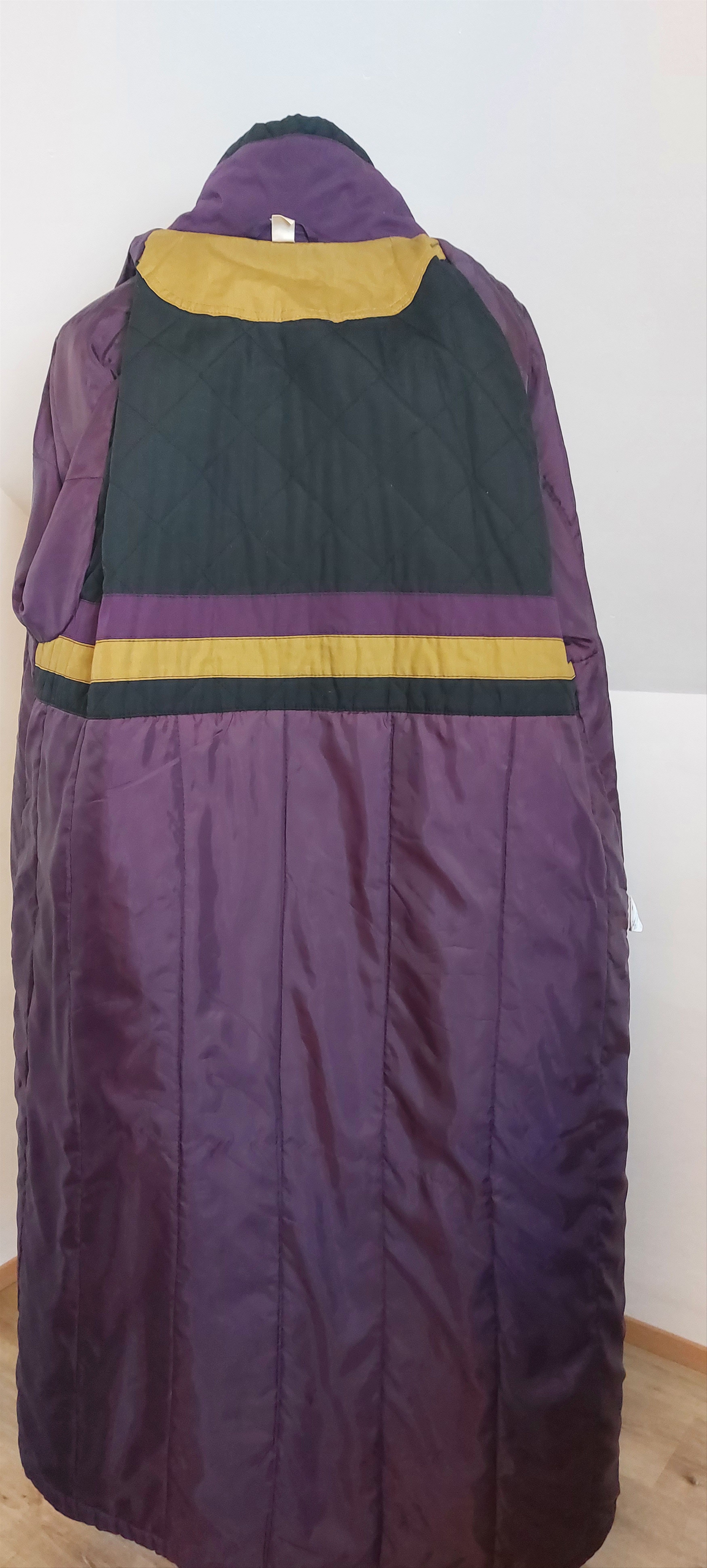 Vintage Vintage Long Purple Coat – Oversized, Hidden Buttons Size L / US 10 / IT 46 - 9 Thumbnail