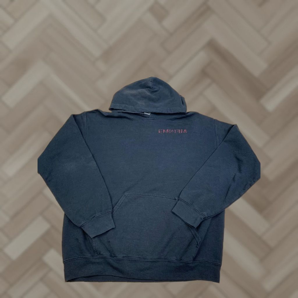 Gildan Eminem Hoodie Mens M Black Hip Hop Y2K Faded 11398 Size US M / EU 48-50 / 2 - 1 Thumbnail