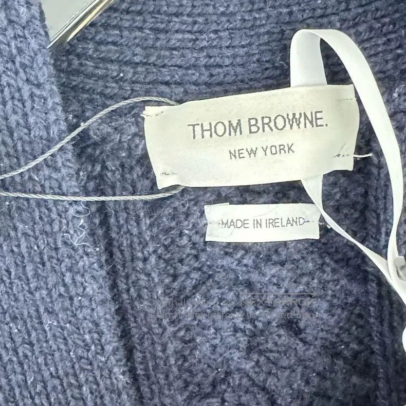 Thom Browne Thom Browne Navy Blue Long Wool Cardigan Size XS / US 0-2 / IT 36-38 - 3 Thumbnail