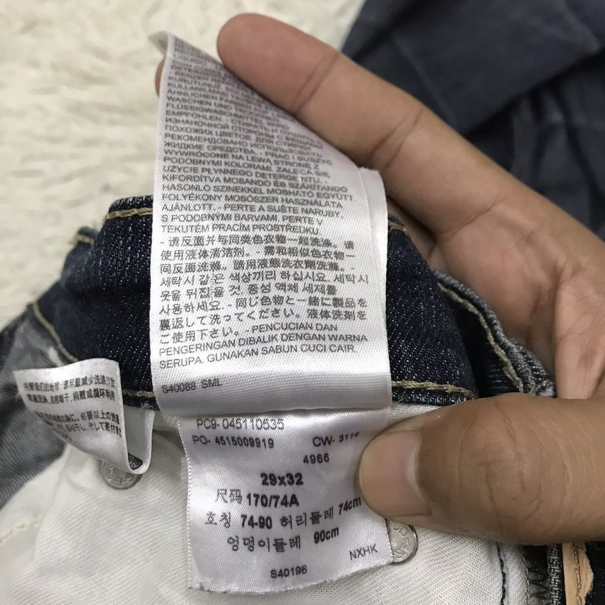 Levi's Vintage Clothing Vintage Levis Slim Tapered Distressed Denim Jeans Size US 31 - 13 Thumbnail