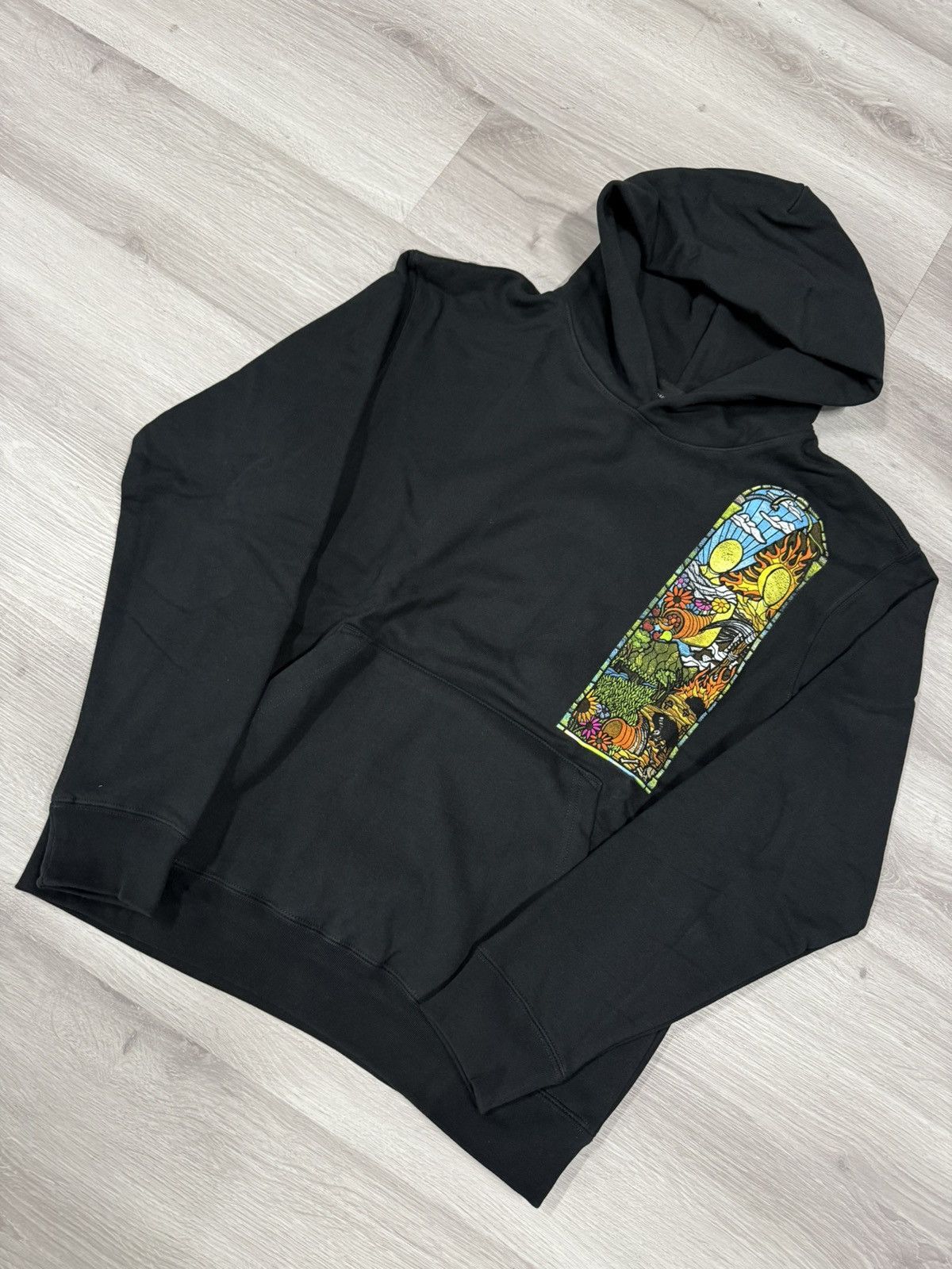 Who Decides War WHO DECIDES WAR BLACK STAINED GLASS HOODIE Size US L / EU 52-54 / 3 - 1 Thumbnail