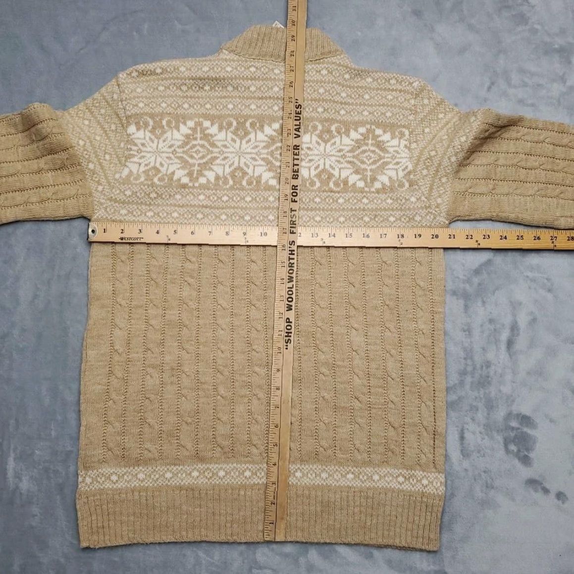 Jantzen VINTAGE Jantzen Sweater Mens Large Knit Snowflake Nordic Pullover USA 80s Size US L / EU 52-54 / 3 - 7 Thumbnail