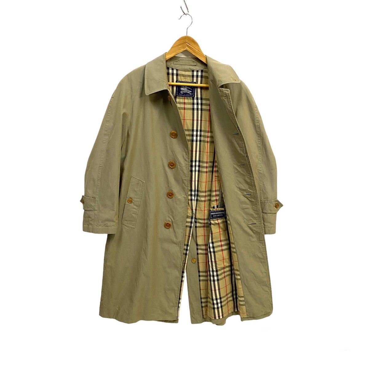 image of Burberry Mac Trench Coat Overcoat Fishtail Women in Brown (Size Medium)
