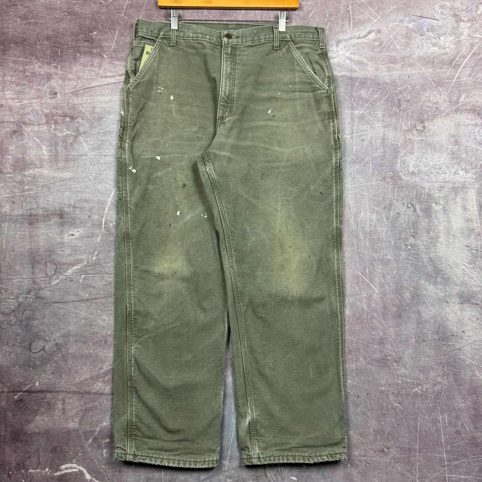 Carhartt B07 Denim Dungaree Fit Double Knee Carpenter Jeans
