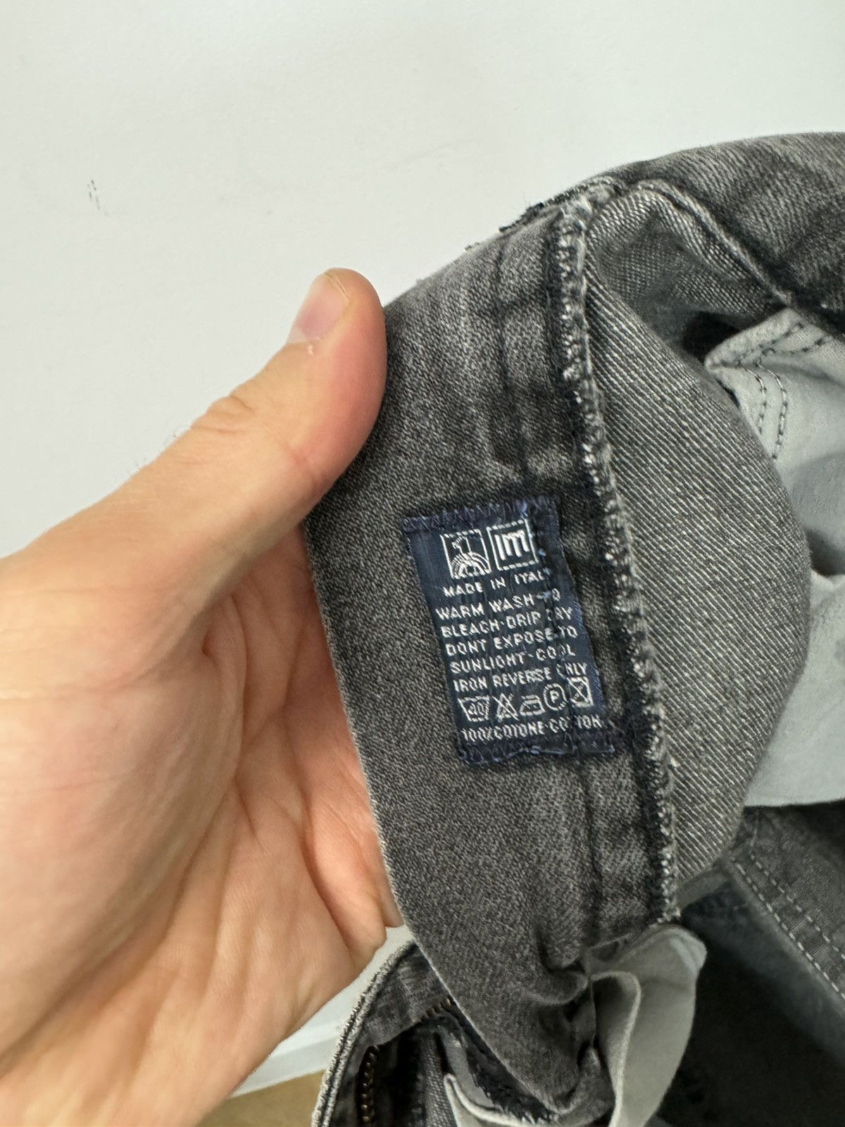 Valentino Vintage VALENTINO Jeans Denim 90s Washed Gray Pant Luxury Size US 33 - 6 Thumbnail