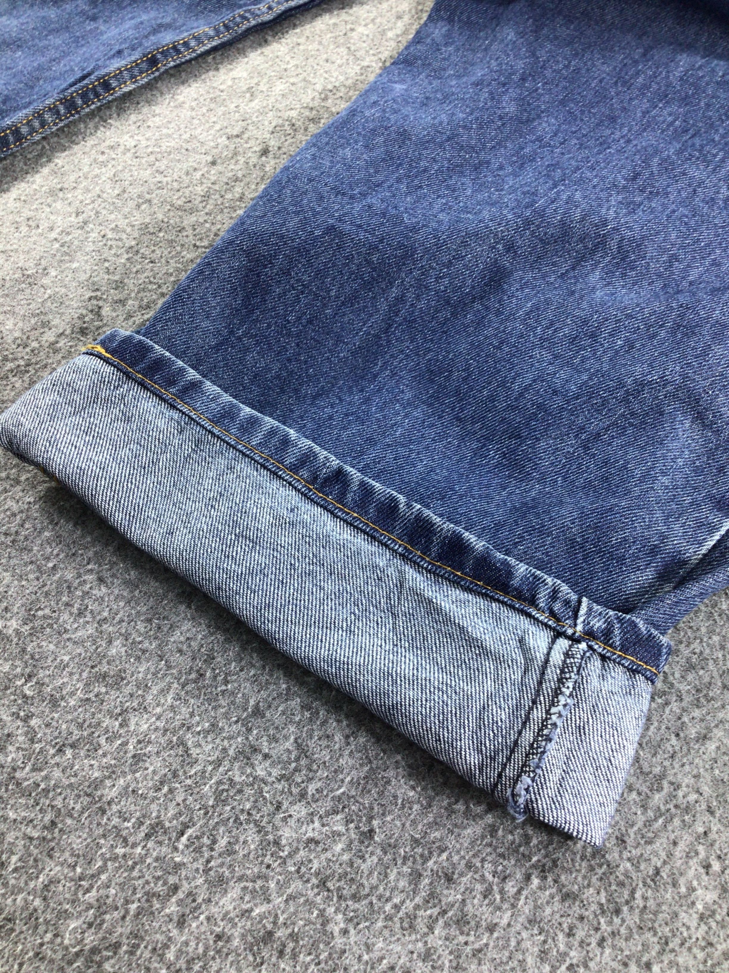 Levi's W48 Vintage Levis 550 Jeans Blue Wash Denim -J534 Size US 44 / EU 60 - 6 Thumbnail