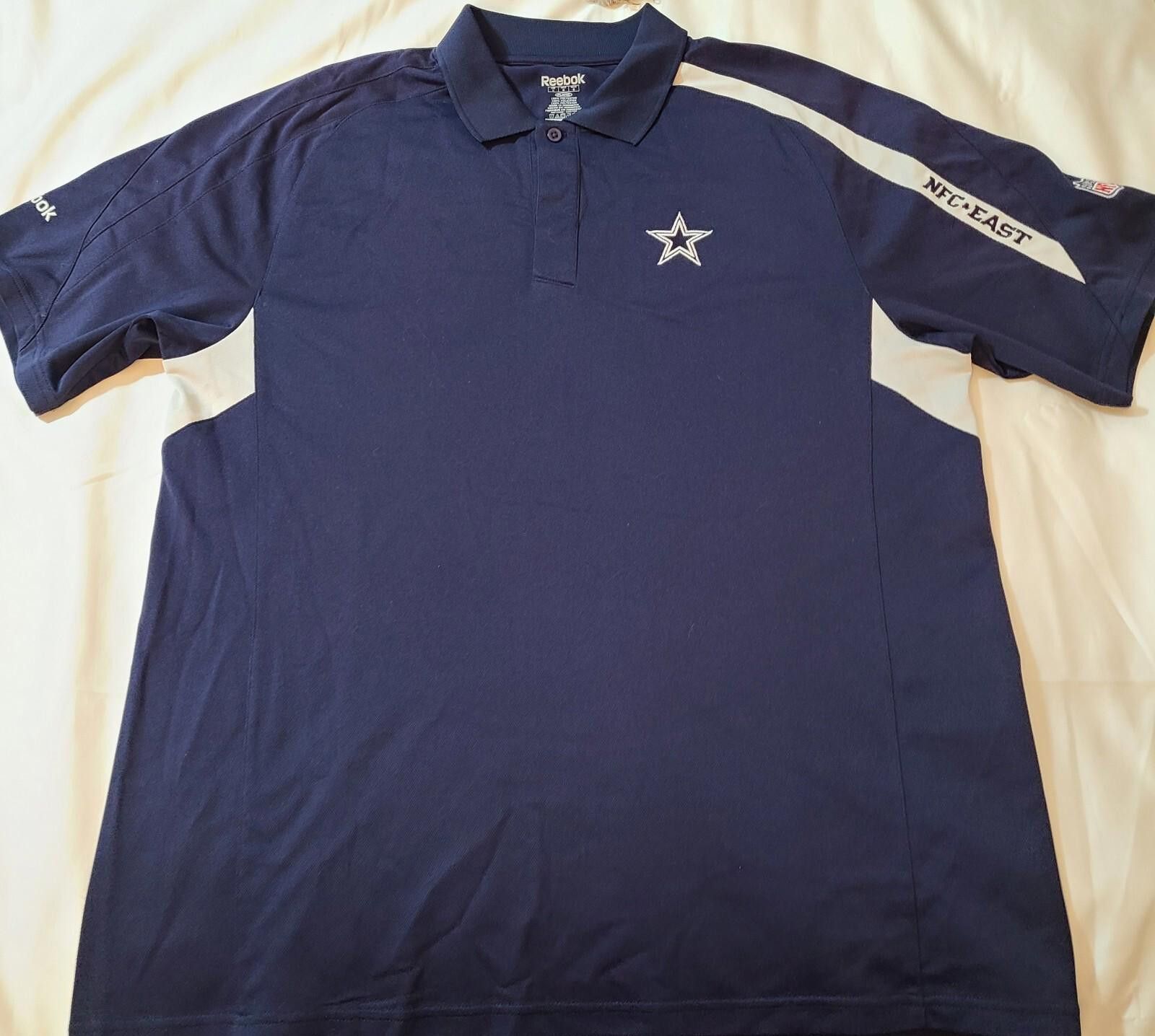 Reebok NFL Dallas Cowboys Shirt Mens Size Medium Polo Reebok Size ONE SIZE - 2 Thumbnail