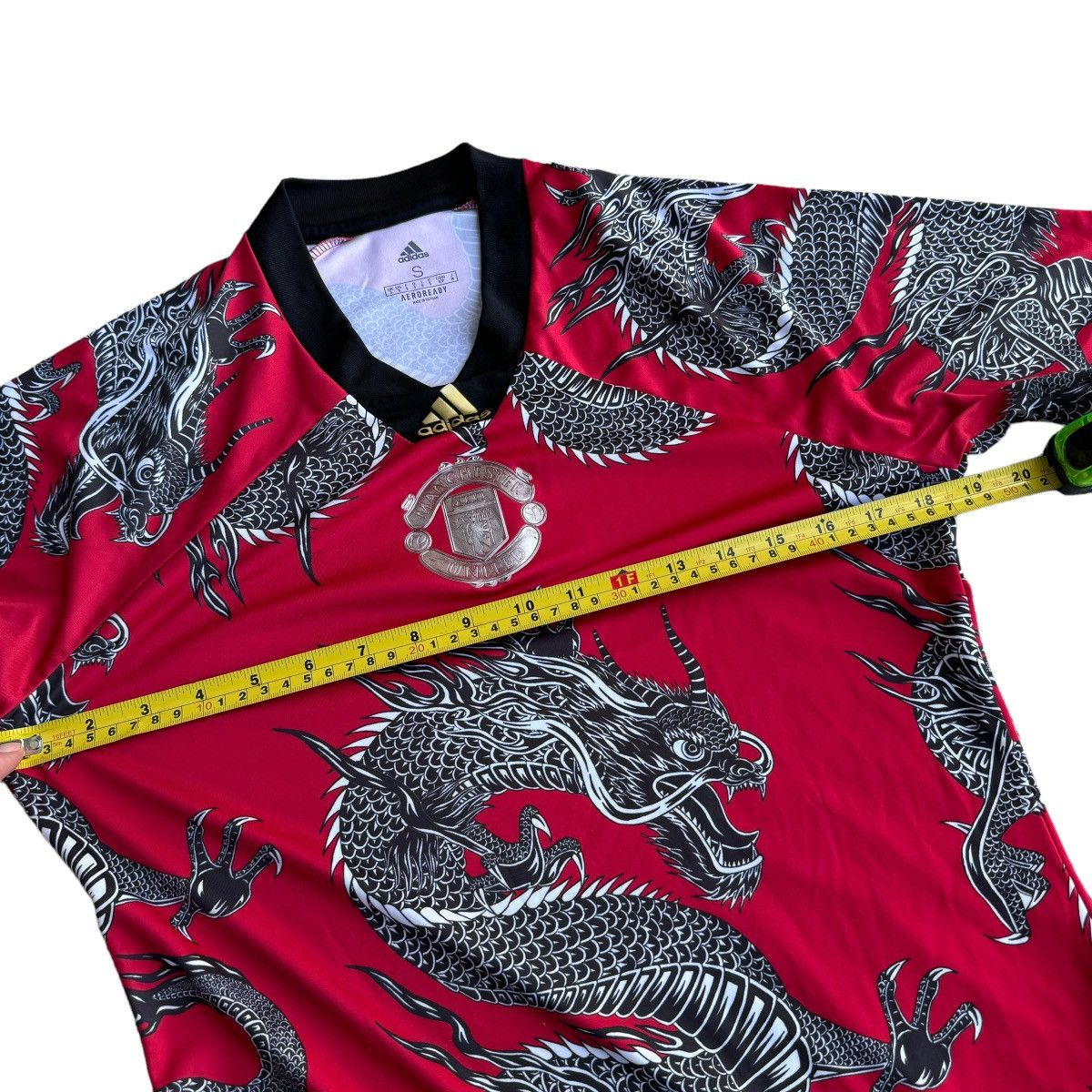 Adidas × JNCO 2019 MANCHESTER UNITED CNY ADIDAS SOCCER JERSEY AOP DRAGON Size US S / EU 44-46 / 1 - 8 Thumbnail