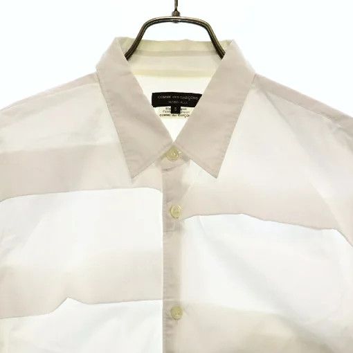 Comme des Garcons Homme Plus Shirt Front Design Cotton Long Sleeve Plain White Size US S / EU 44-46 / 1 - 3 Thumbnail