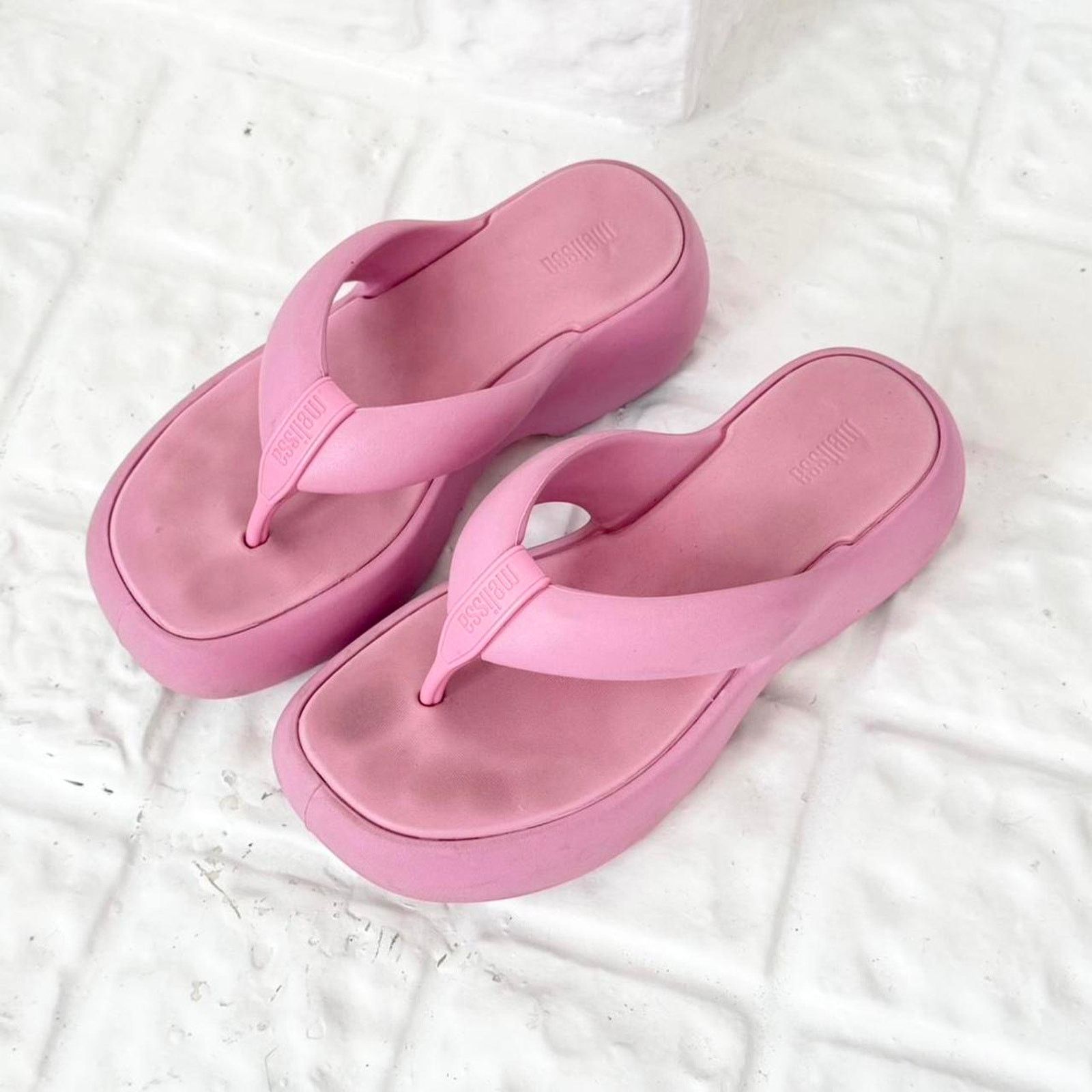 Melissa melissa free II pink platform flip flops ✧ Size US 8 / IT 38 - 4 Thumbnail
