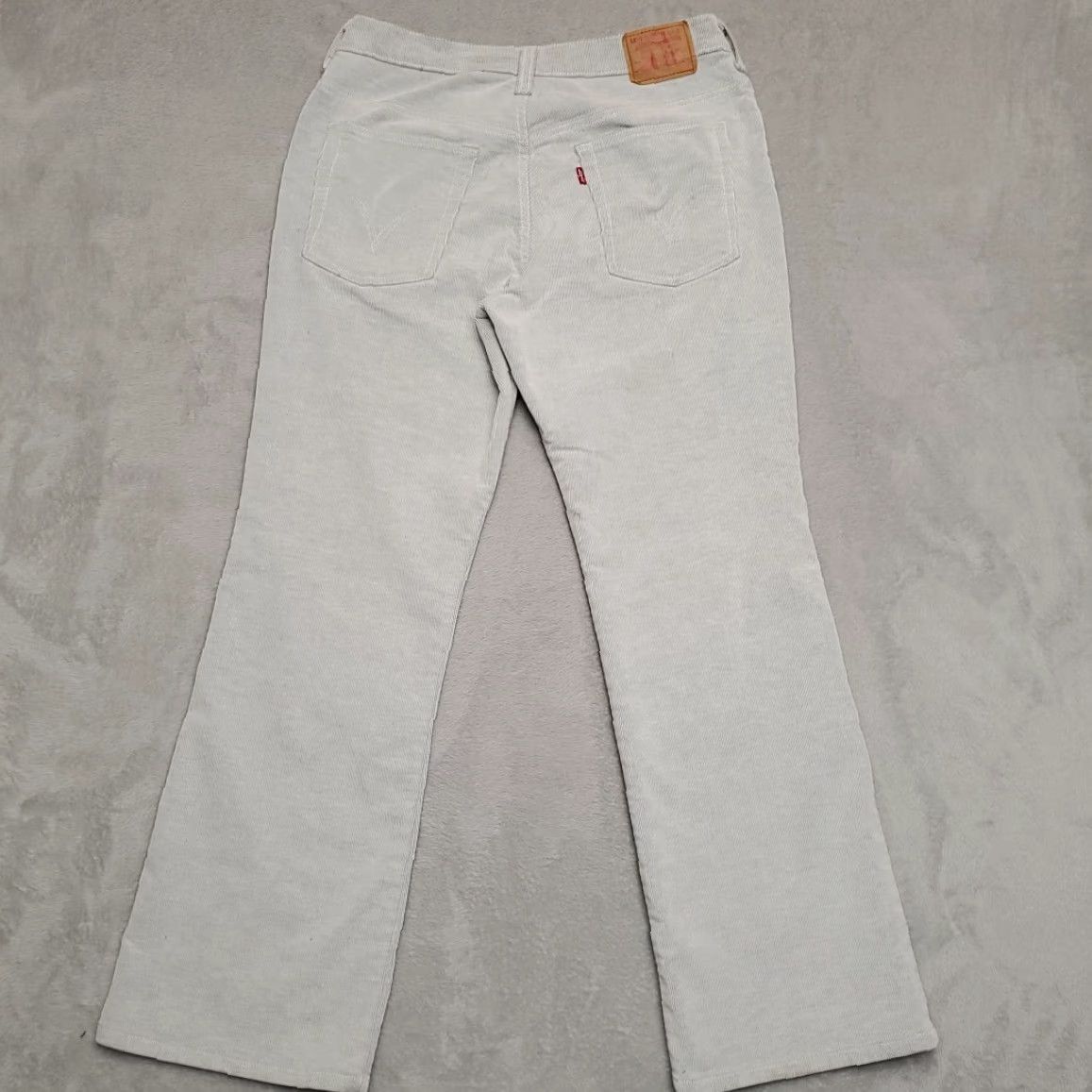 Etro VINTAGE Levis Pants Women 13 Gray Corduroy 517 Boot Cut 90s Style Casual Size 34" / US 12 / IT 48 - 6 Thumbnail