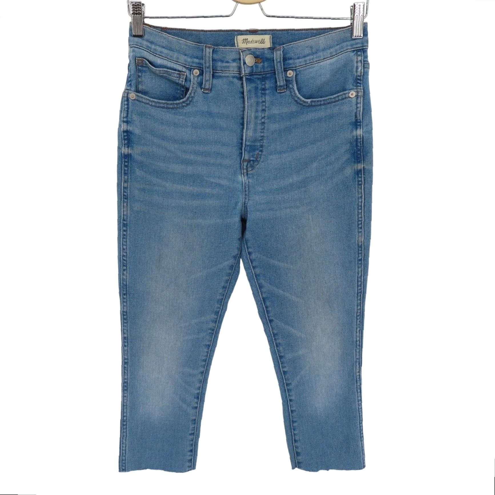 Madewell Madewell Womens Jeans 28 High Rise Skinny Crop Denim 5-Pocket Blue Size 28" / US 6 / IT 42 - 2 Thumbnail
