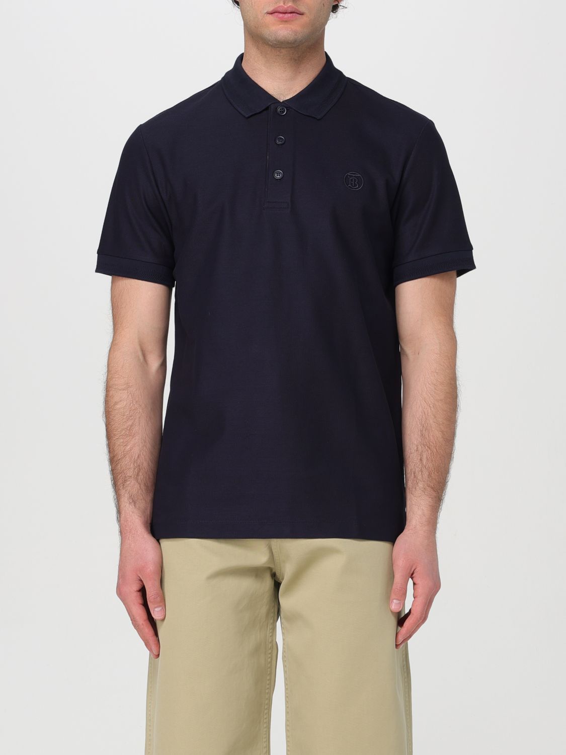 image of Burberry Polo Shirt Men Blue (Size 2XL)