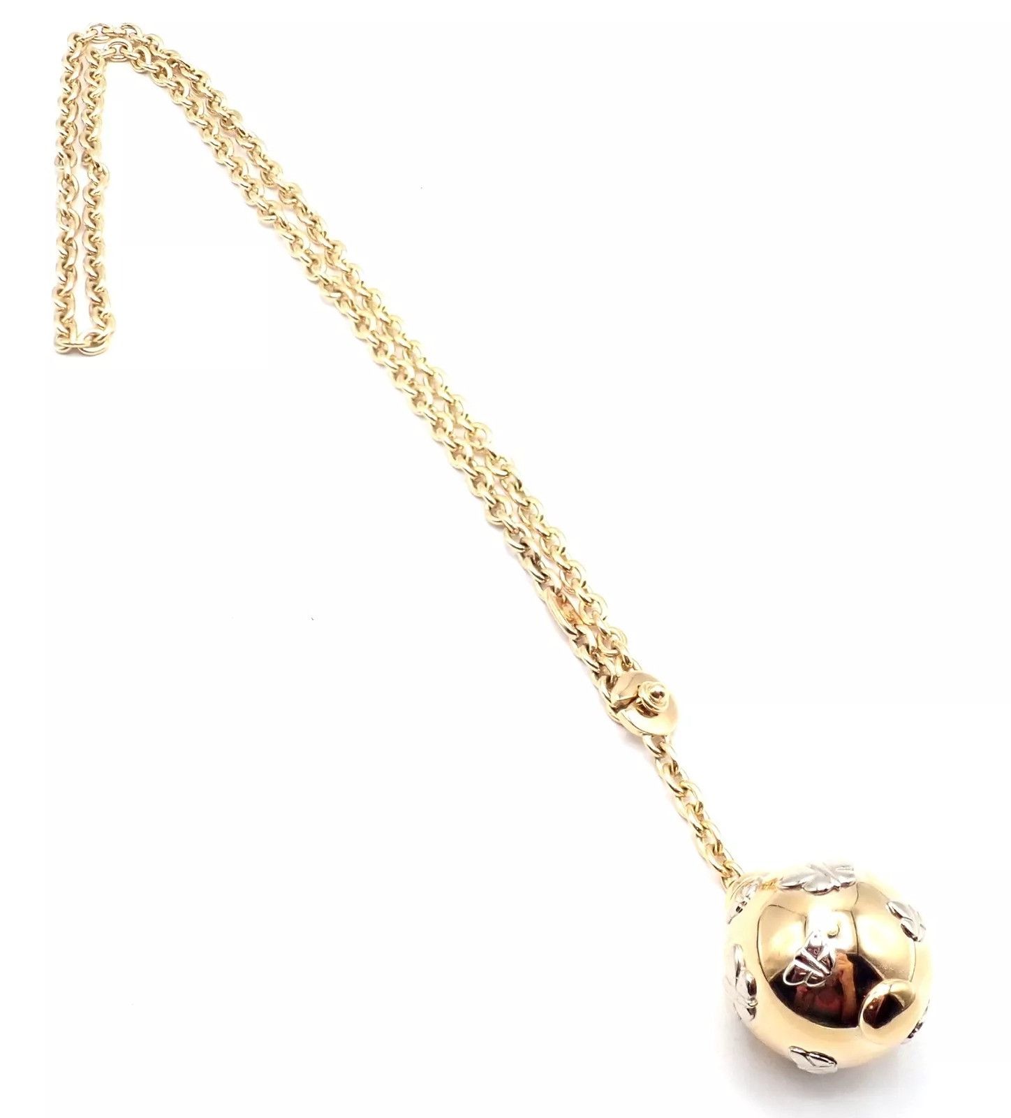 Bvlgari Bulgari Bvlgari 18k Butterfly Globe Pendant Link Chain Size ONE SIZE - 12 Thumbnail
