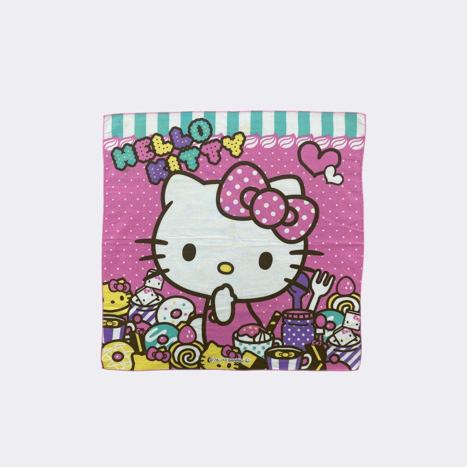 Japanese Brand Vintage Hello Kitty Handkerchief Neckerchief H165N Size ONE SIZE - 1 Thumbnail